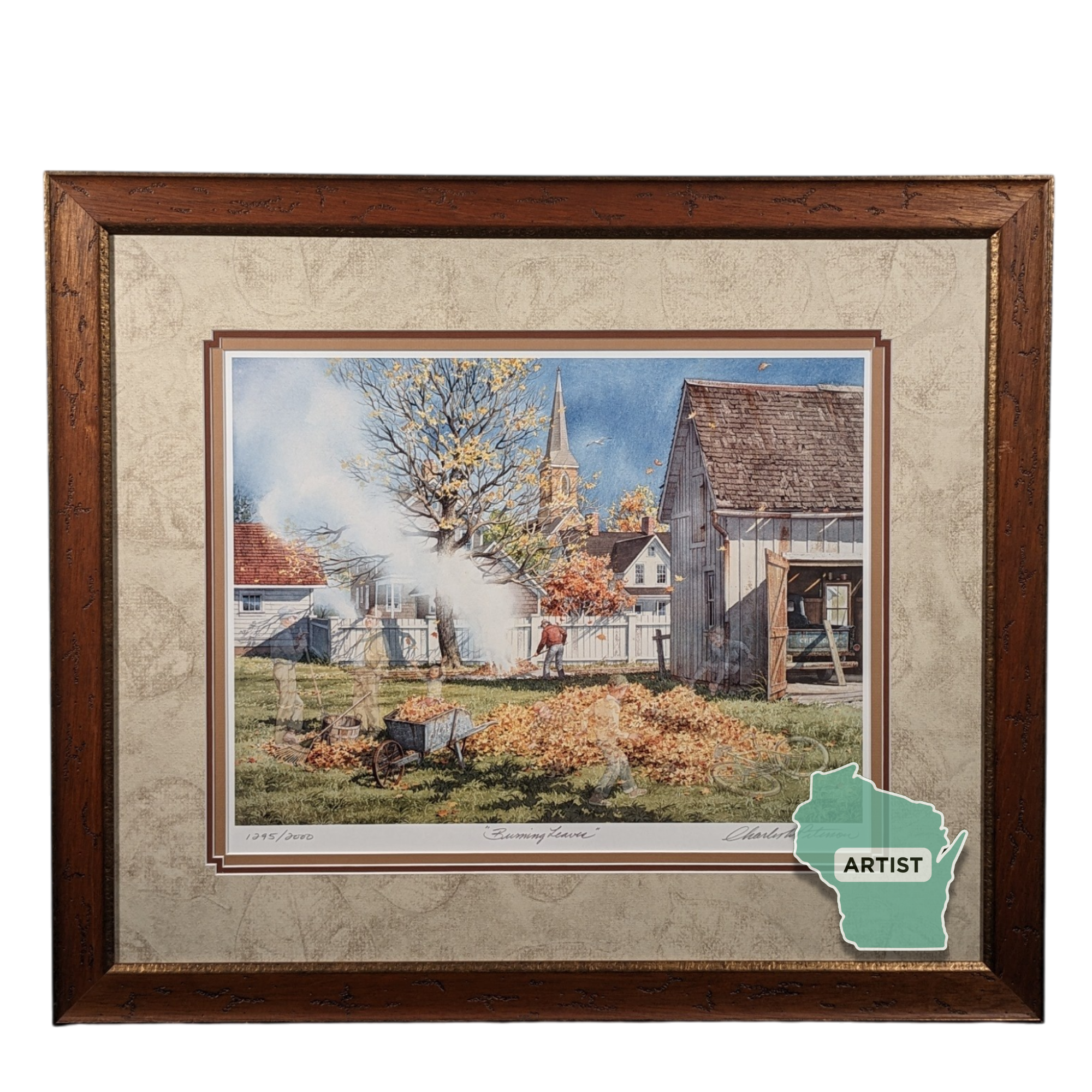 C. Peterson "Burning Leaves" LE Print