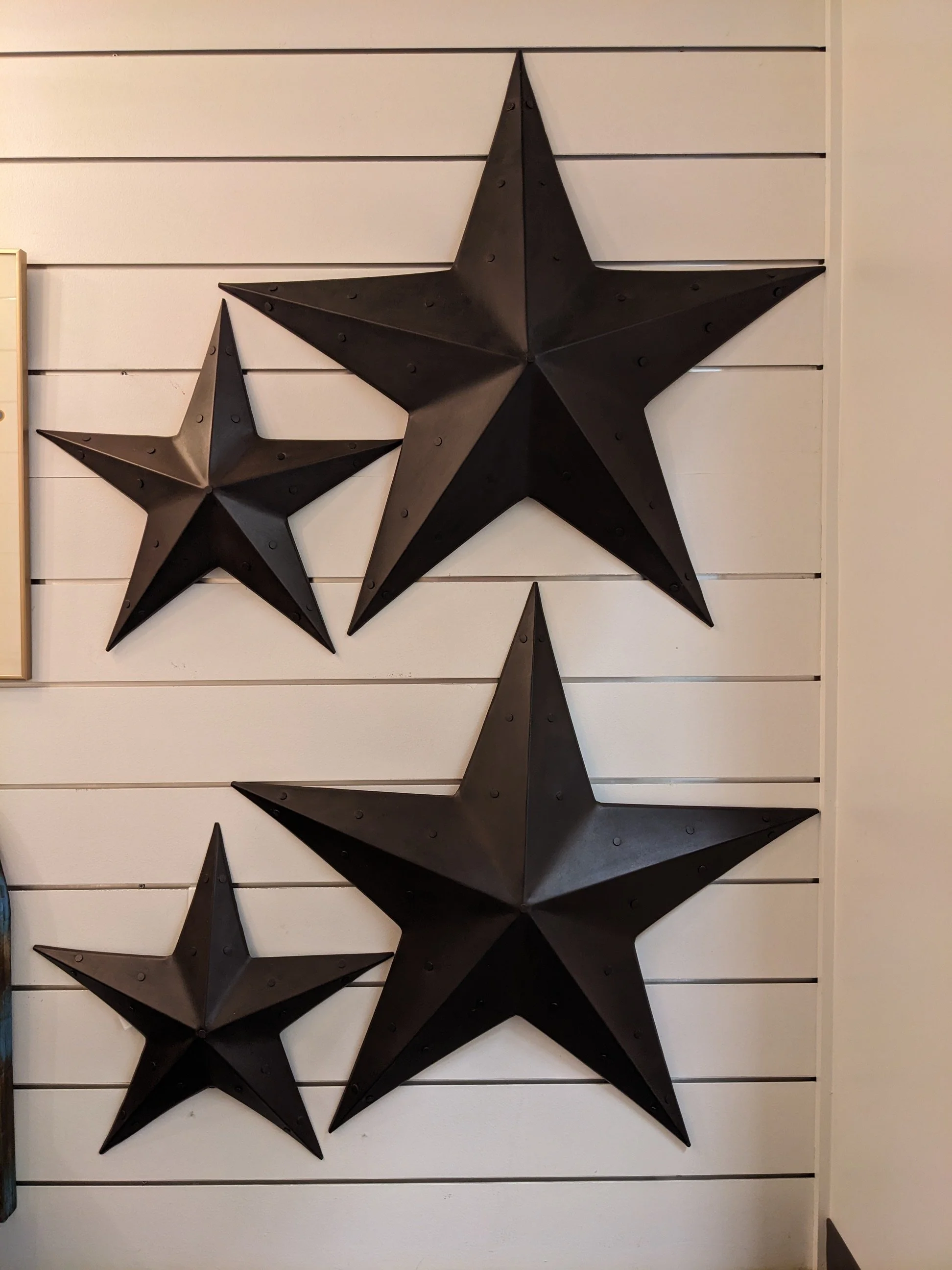 Antiqued Bronze Metal Barn Stars