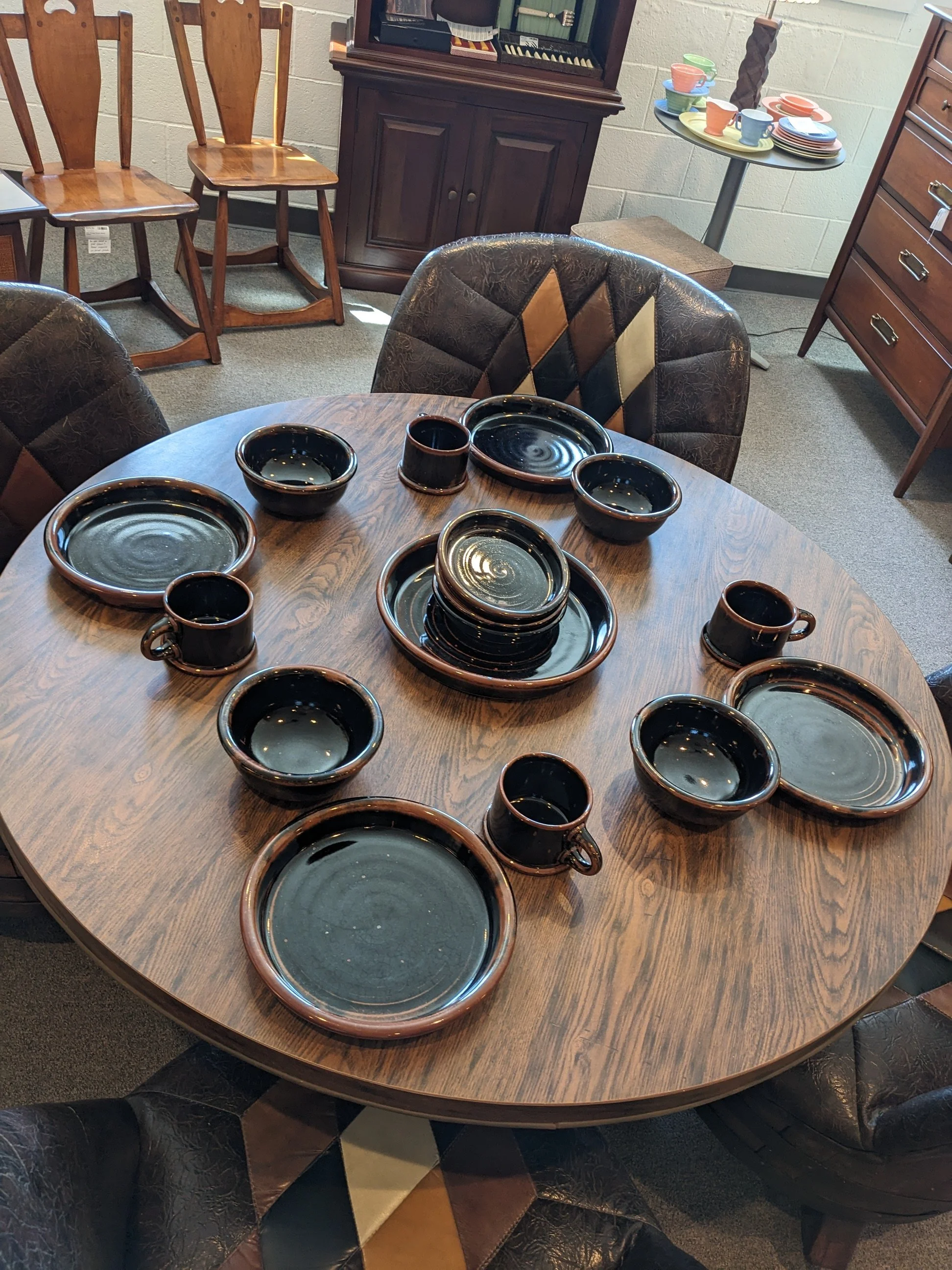 16Pc Dansk BLT Brownware Dish Set