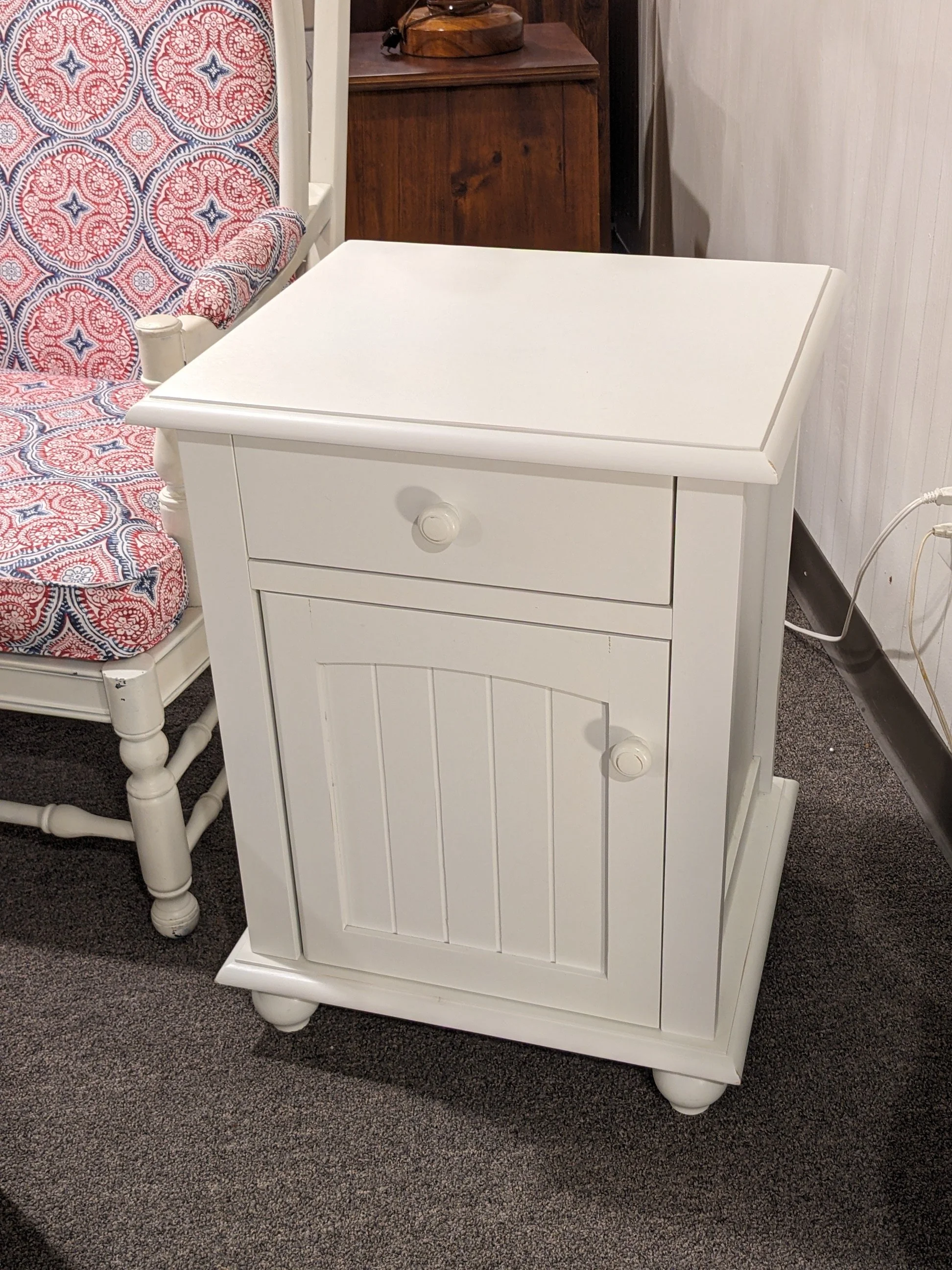Cottage White Nightstand