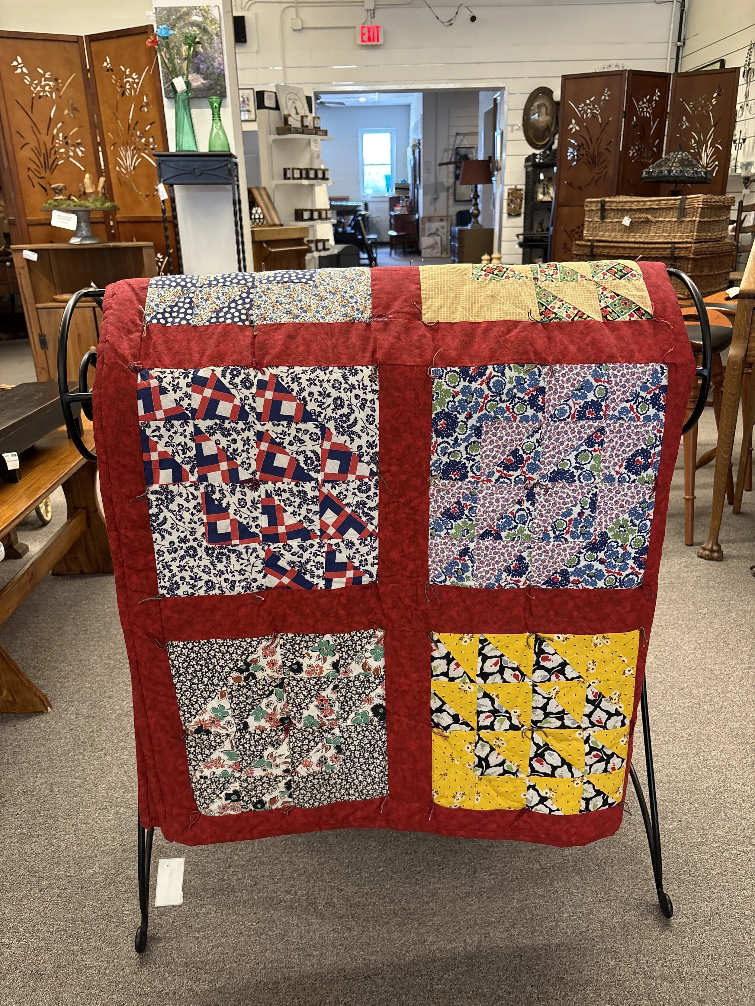 Handmade Patchwork Tied Quilt