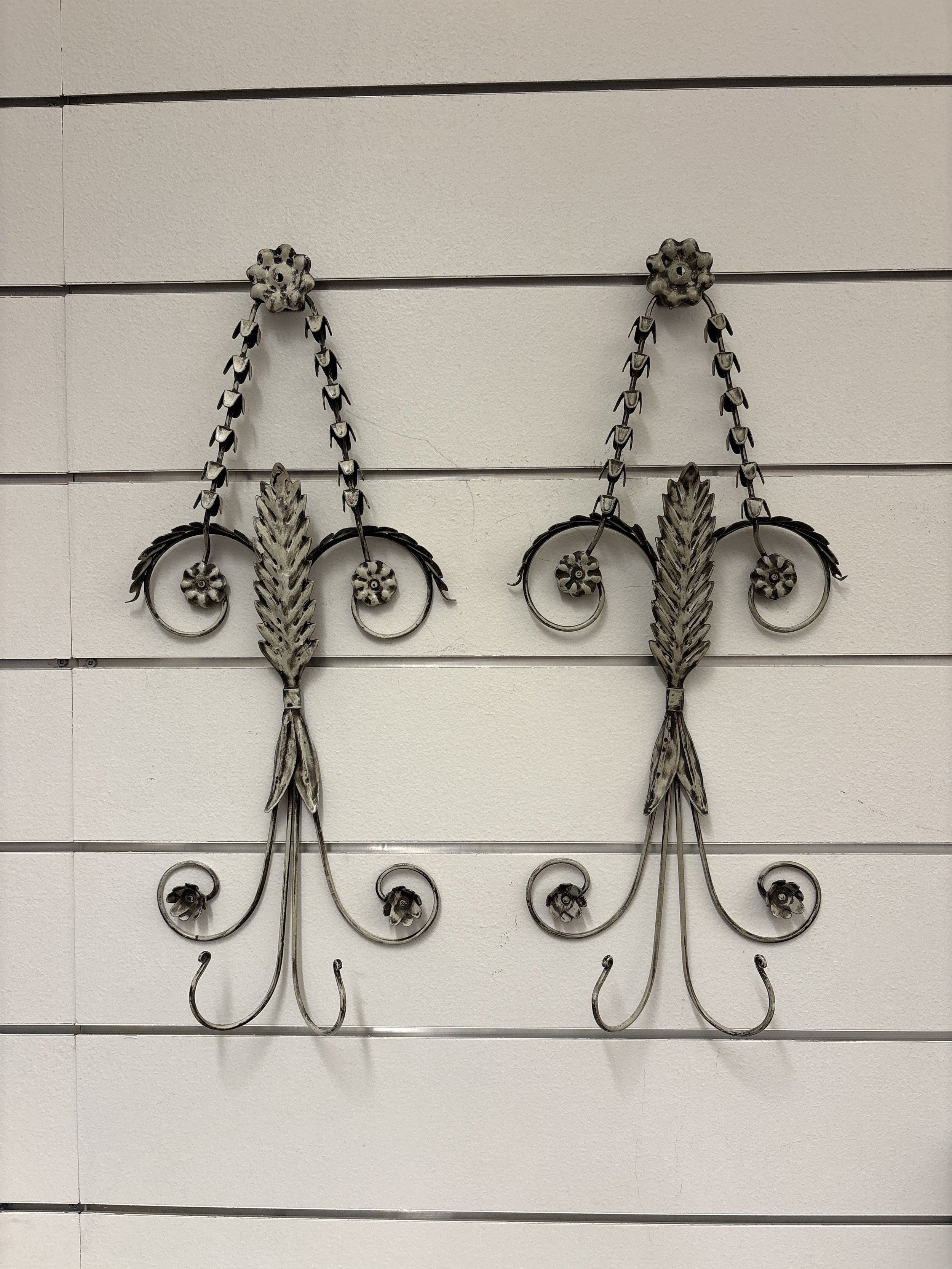 Pair Decorative Picture Holder Sconces