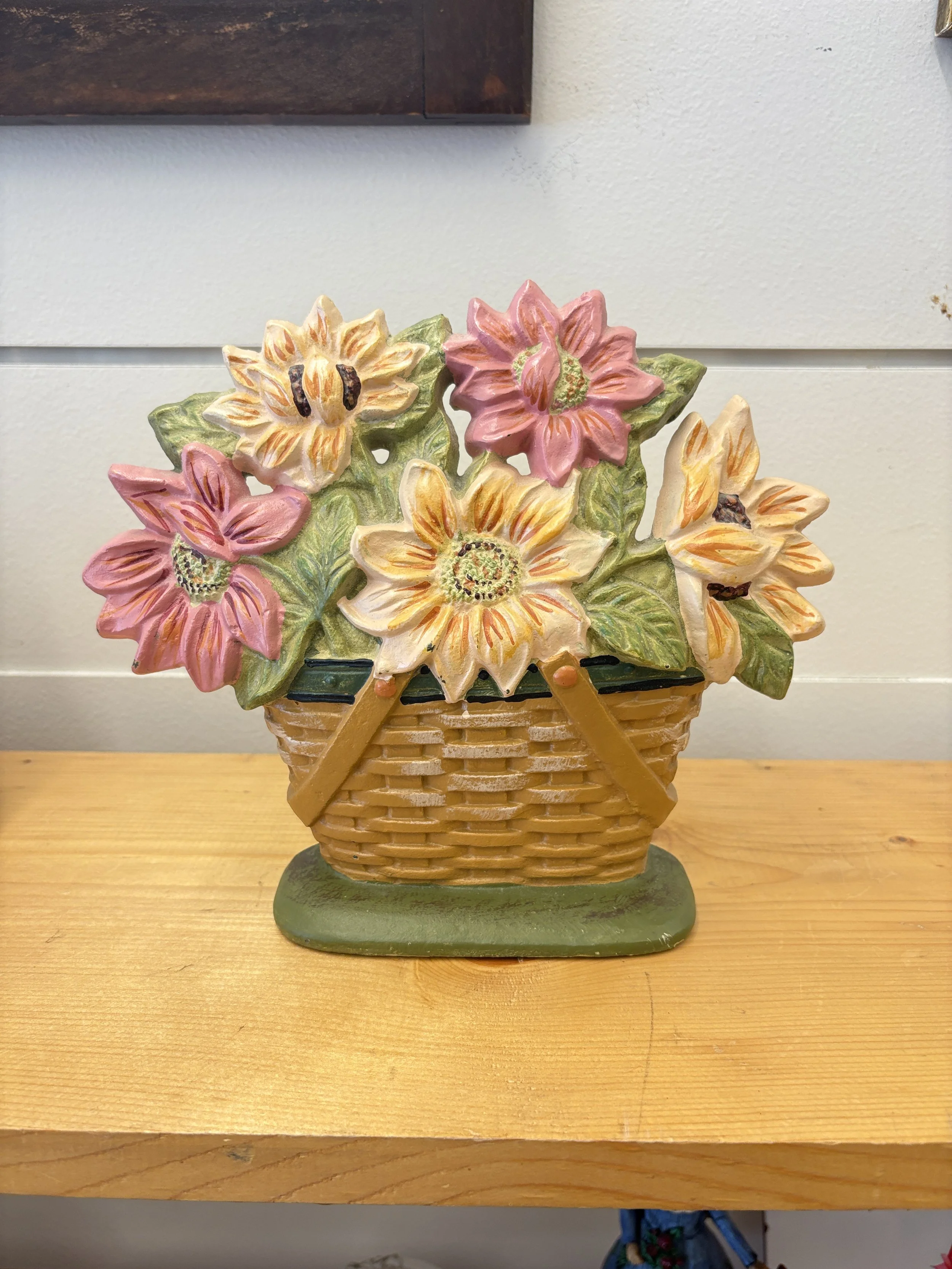 Longaberger Sunflowers Doorstop