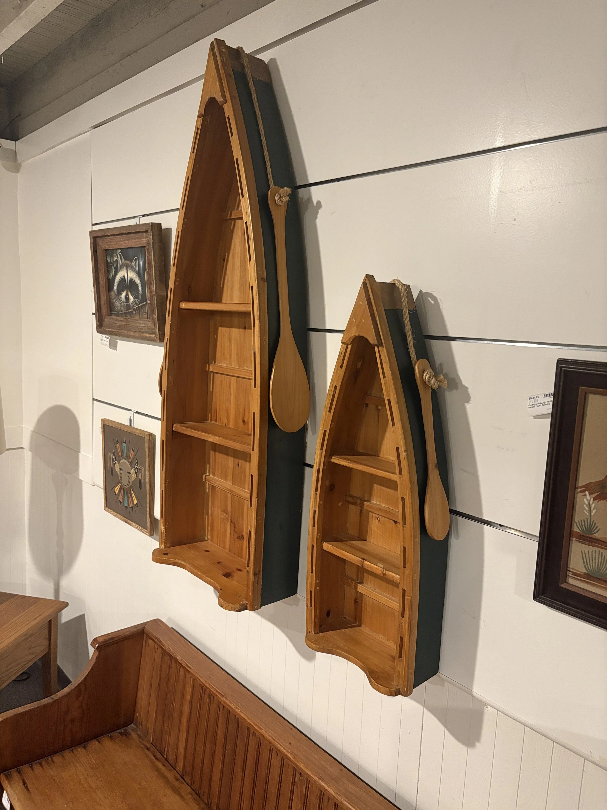 Rowboat &amp; Paddles Bookshelves