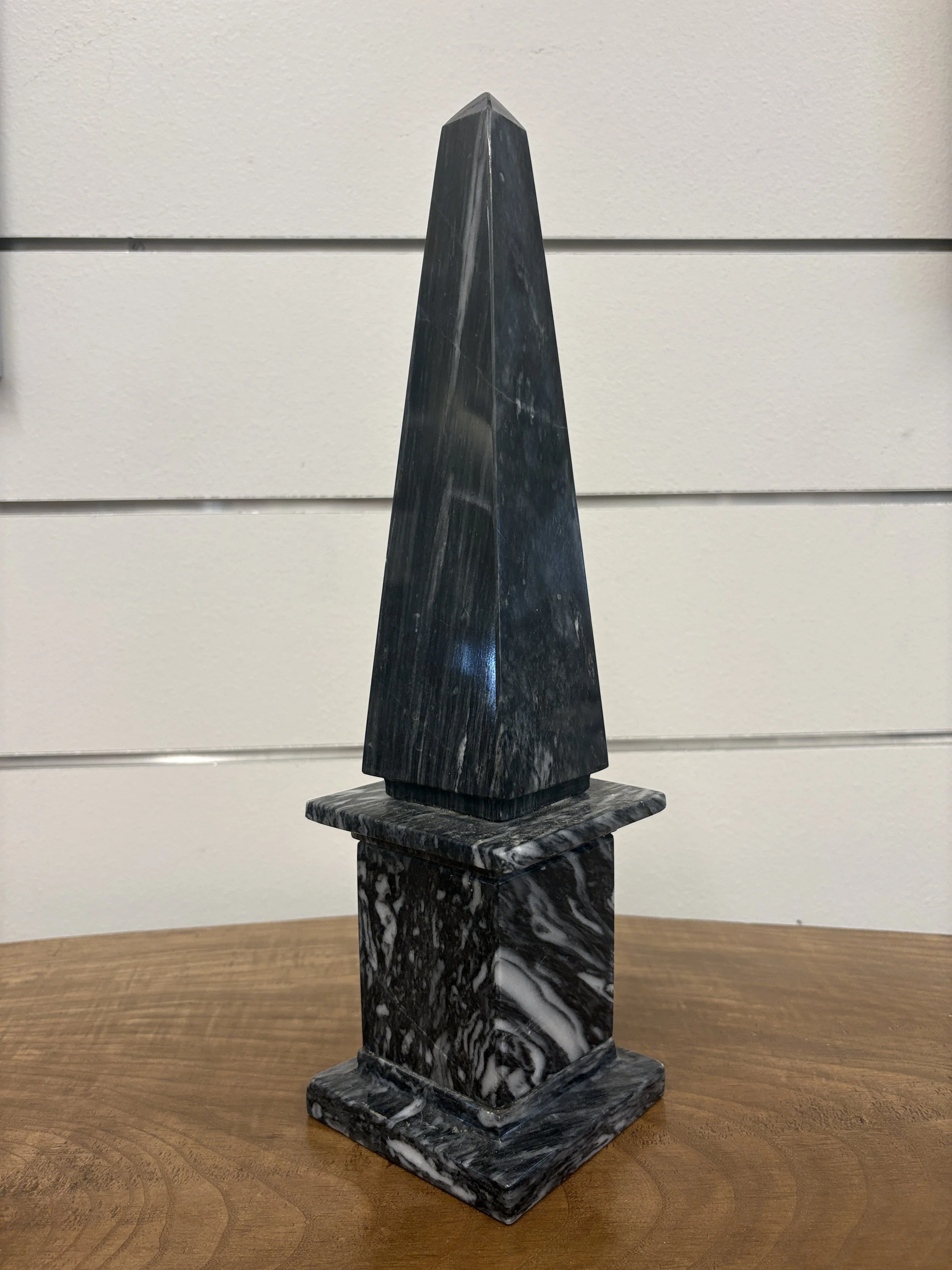 Large Black Marble Obelisk