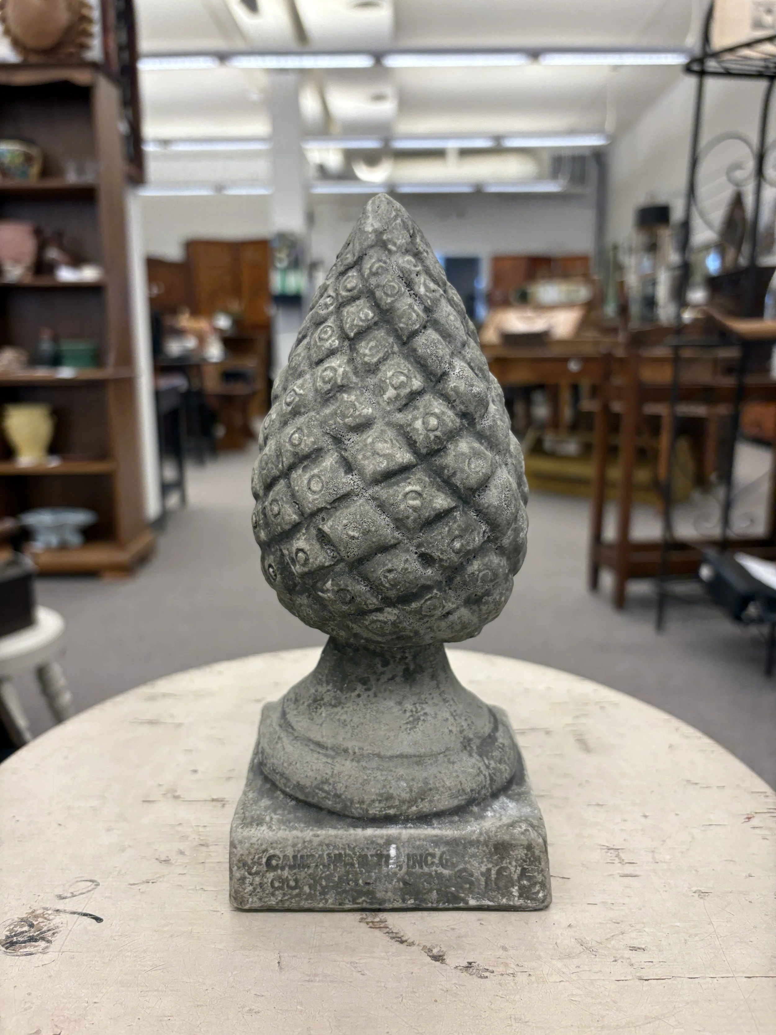 Cast Stone Pinecone Finial