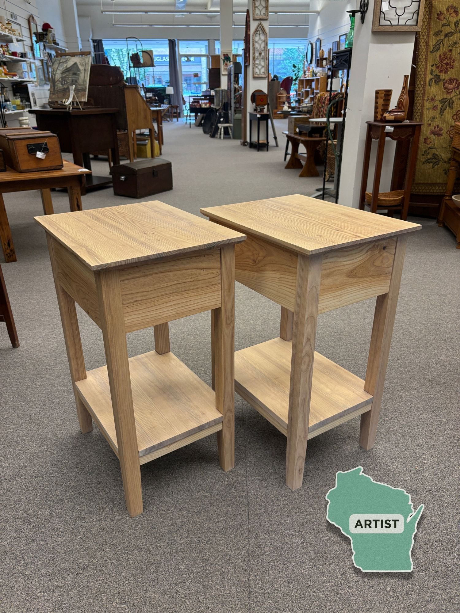 NEW! Artisan-Crafted Ash Nightstands