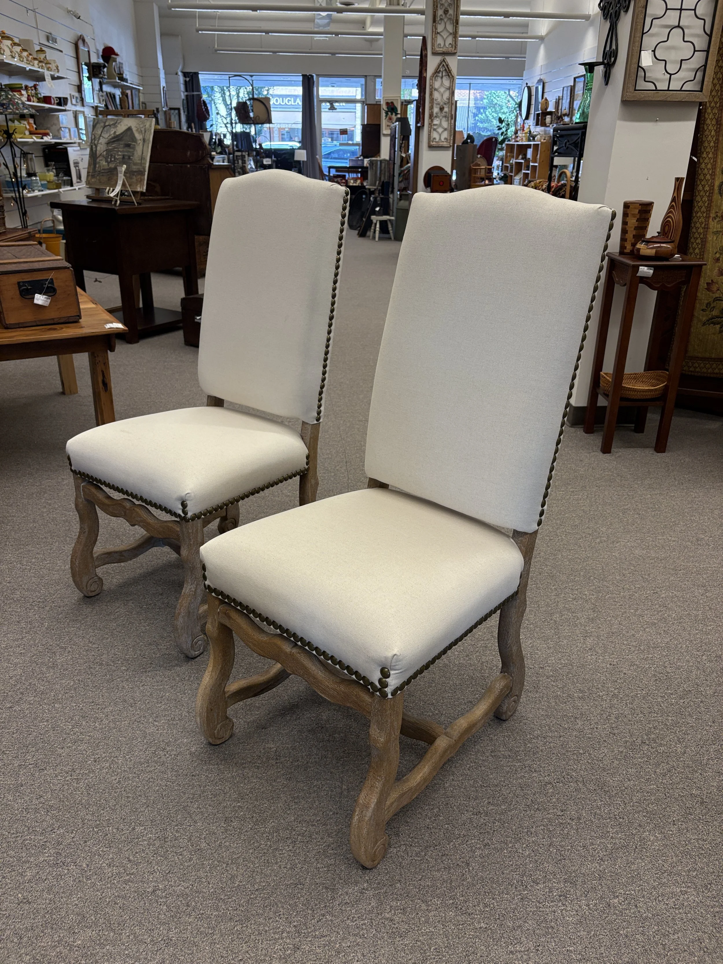 Pair Ballard Designs "Capistrano" Dining Chairs