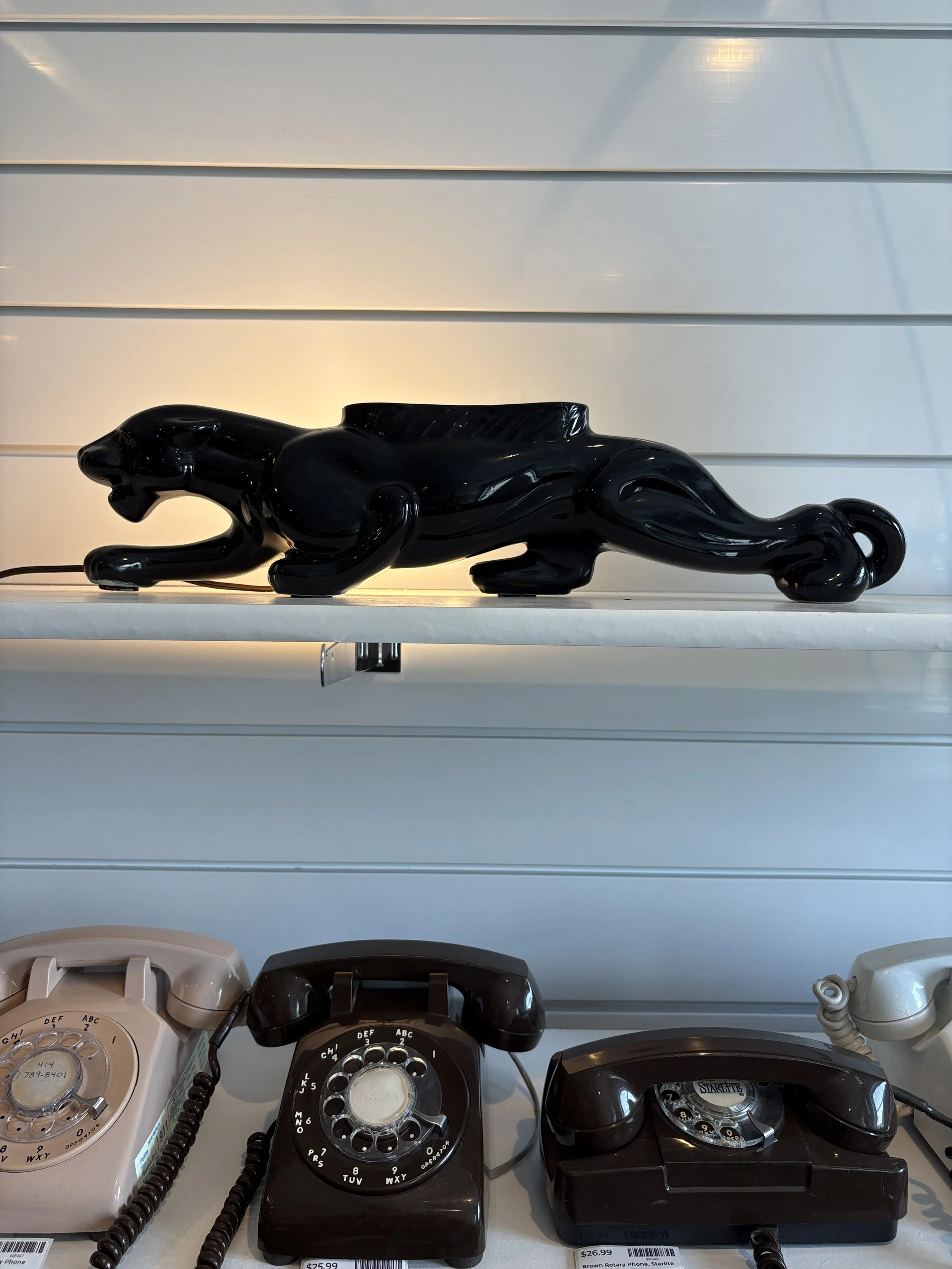 953 Black Panther Planter &amp; TV Lamp