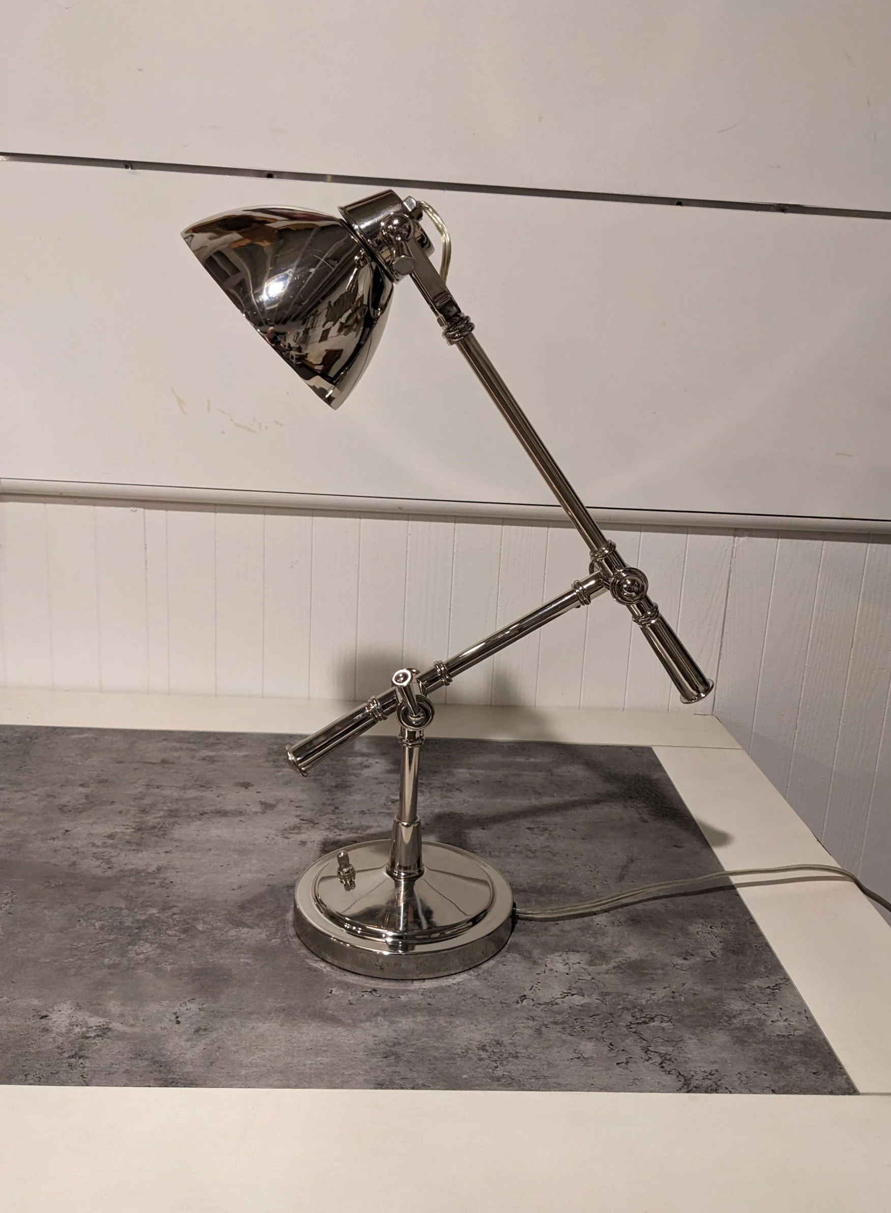 Pottery Barn Chrome Desk Lamp