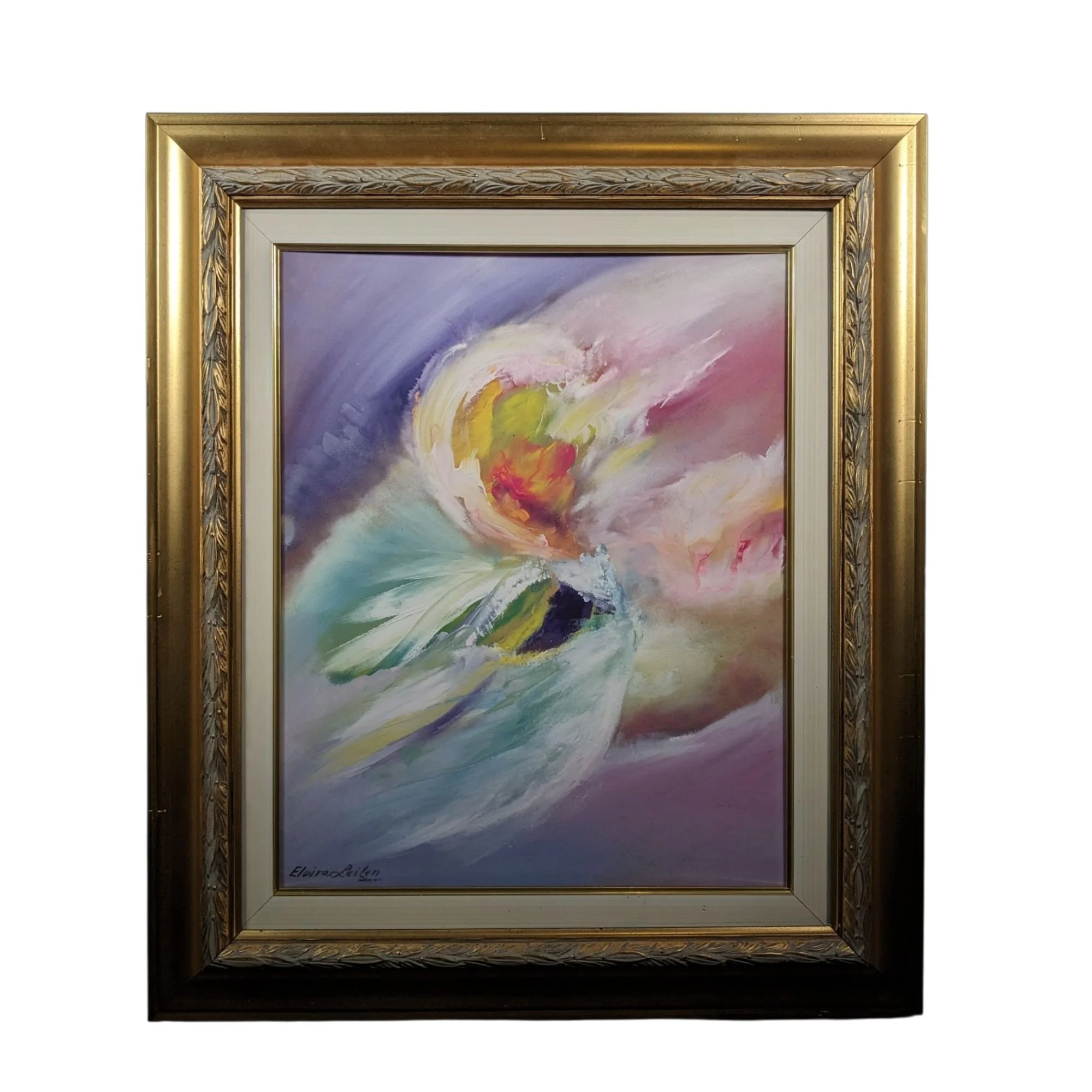 Elvira Leiten Abstract Floral Painting