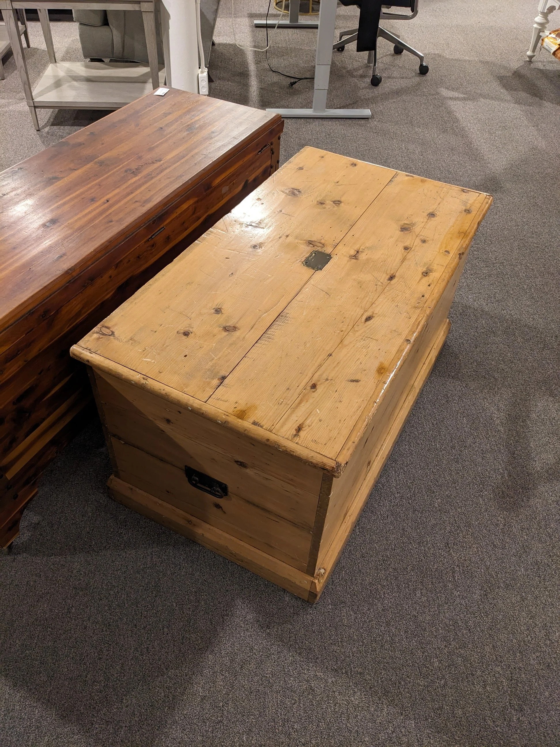 Antique Welsh Pine Blanket Chest