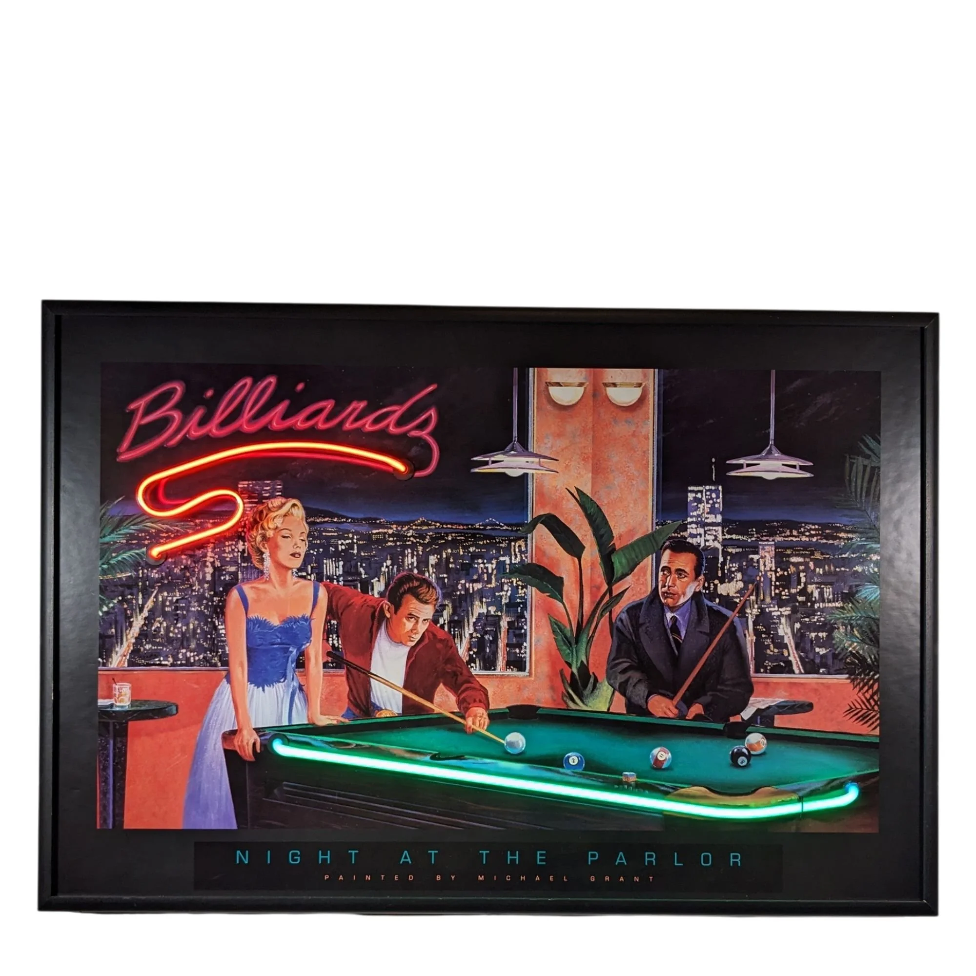 Neon Billiards "Light At The Parlor" Print