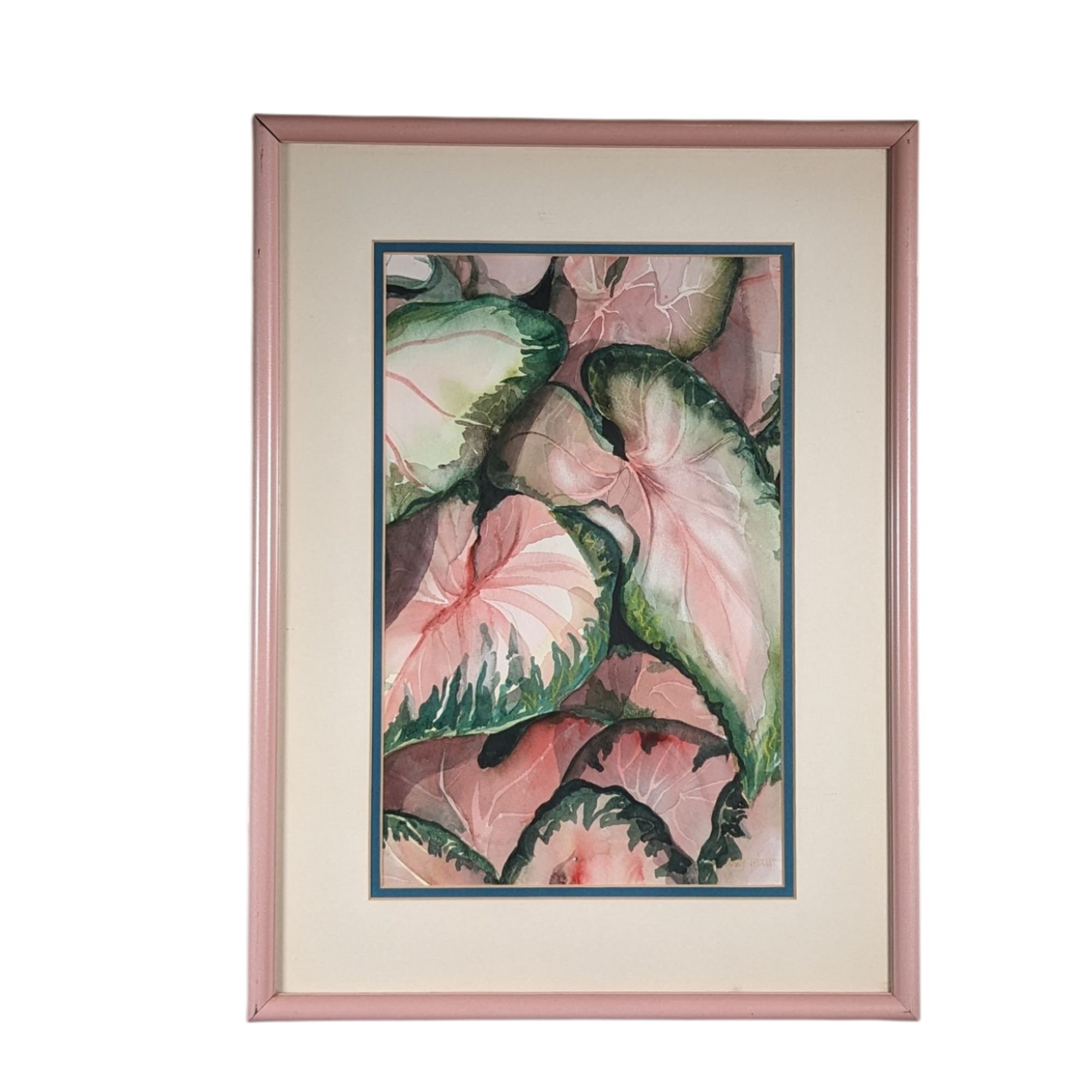 M. Burant Caladium Leaves Watercolor