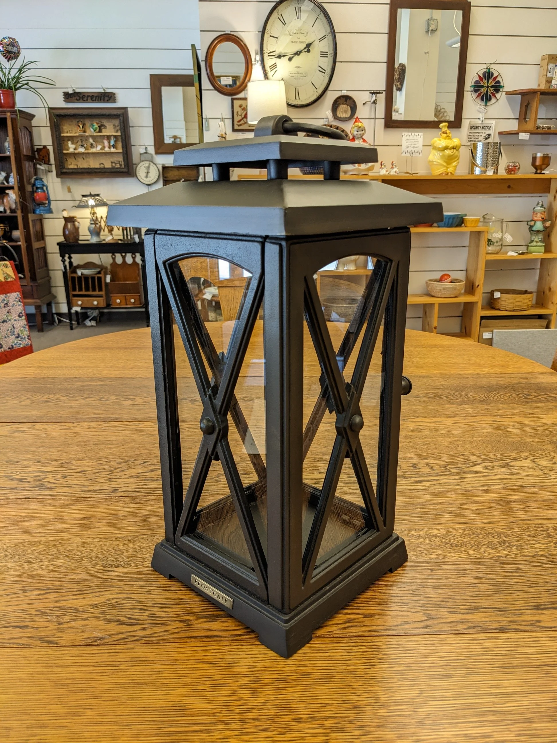 Frontgate Iron Indoor-Outdoor Lantern