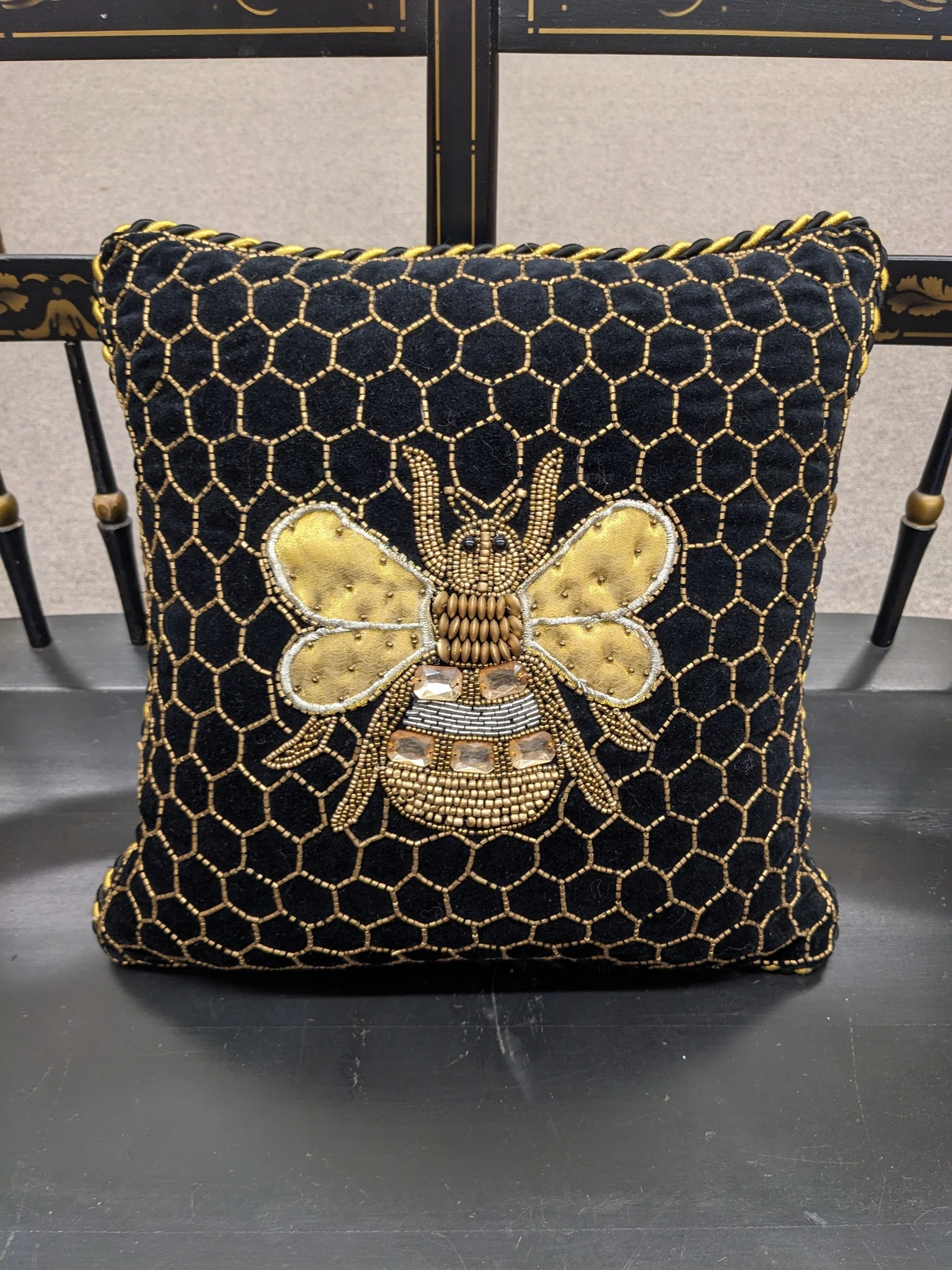 MacKenzie-Childs Queen Bee Pillow
