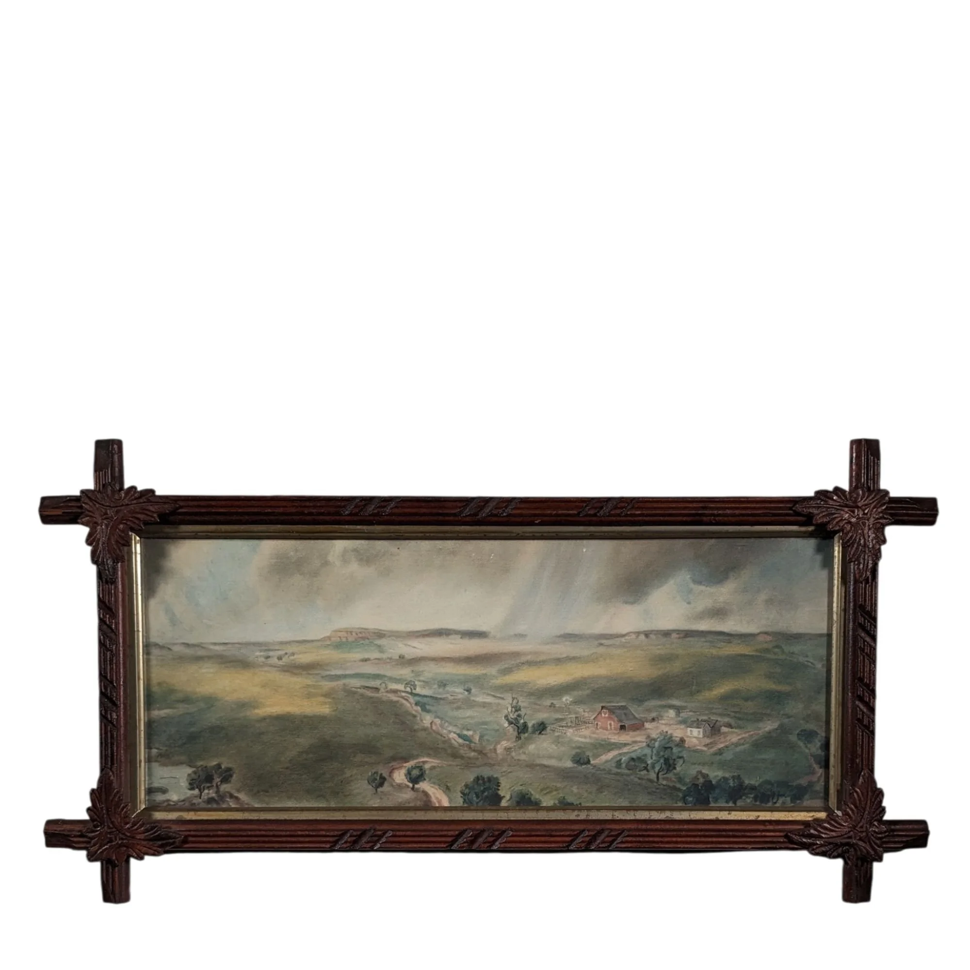J. Curry Framed "Spring Shower" Print