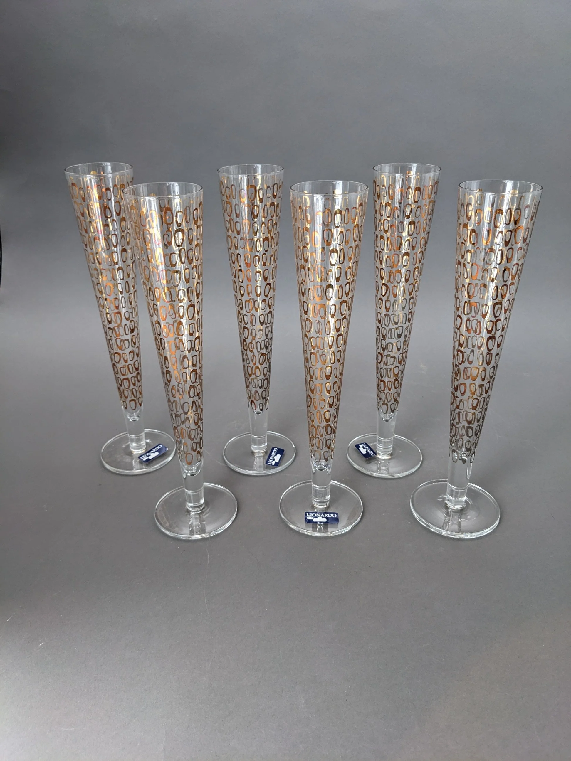 New! Vintage Leonardo Champagne Flutes
