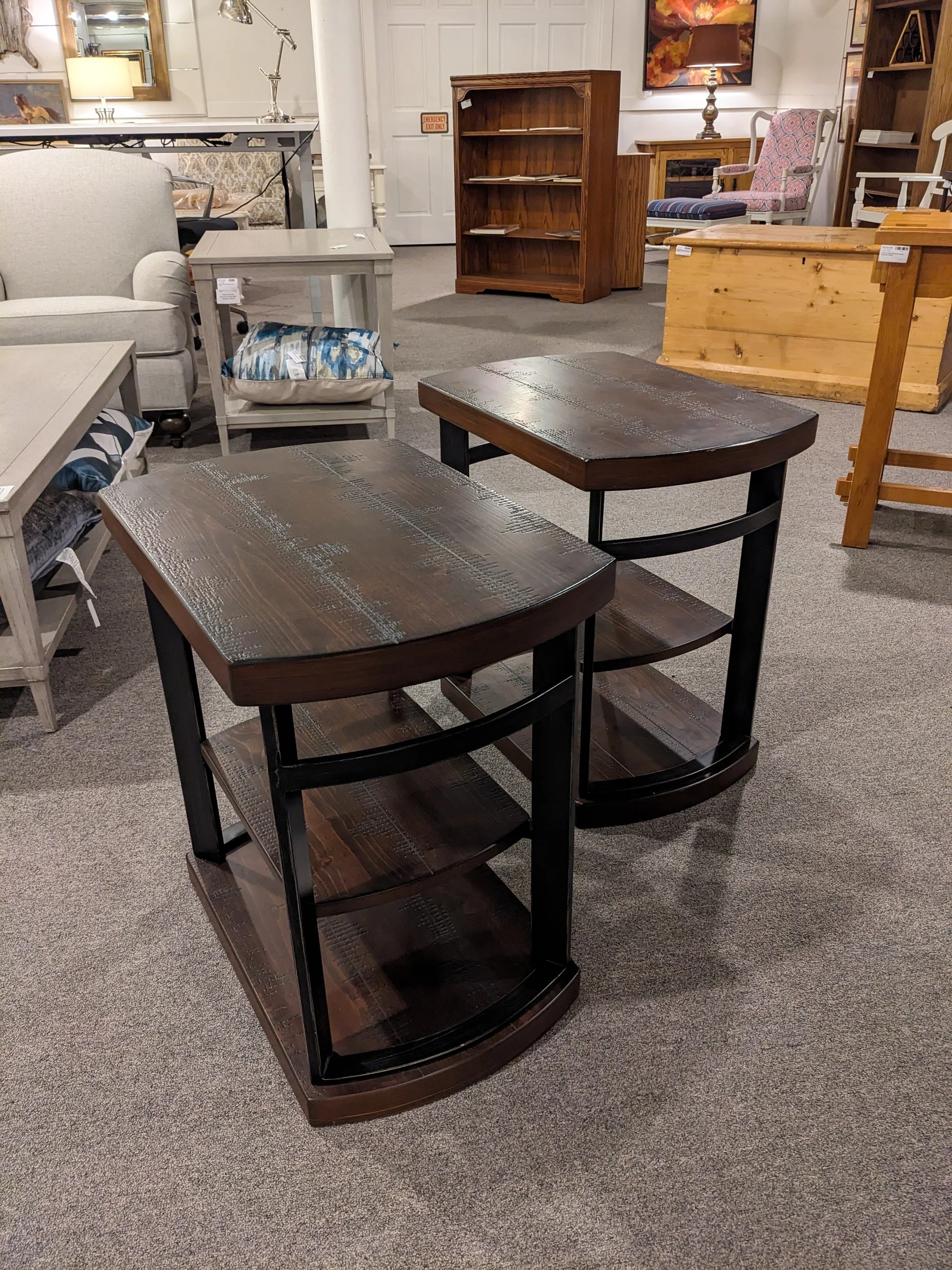 Ashley "Challiman" Rustic End Table(s)