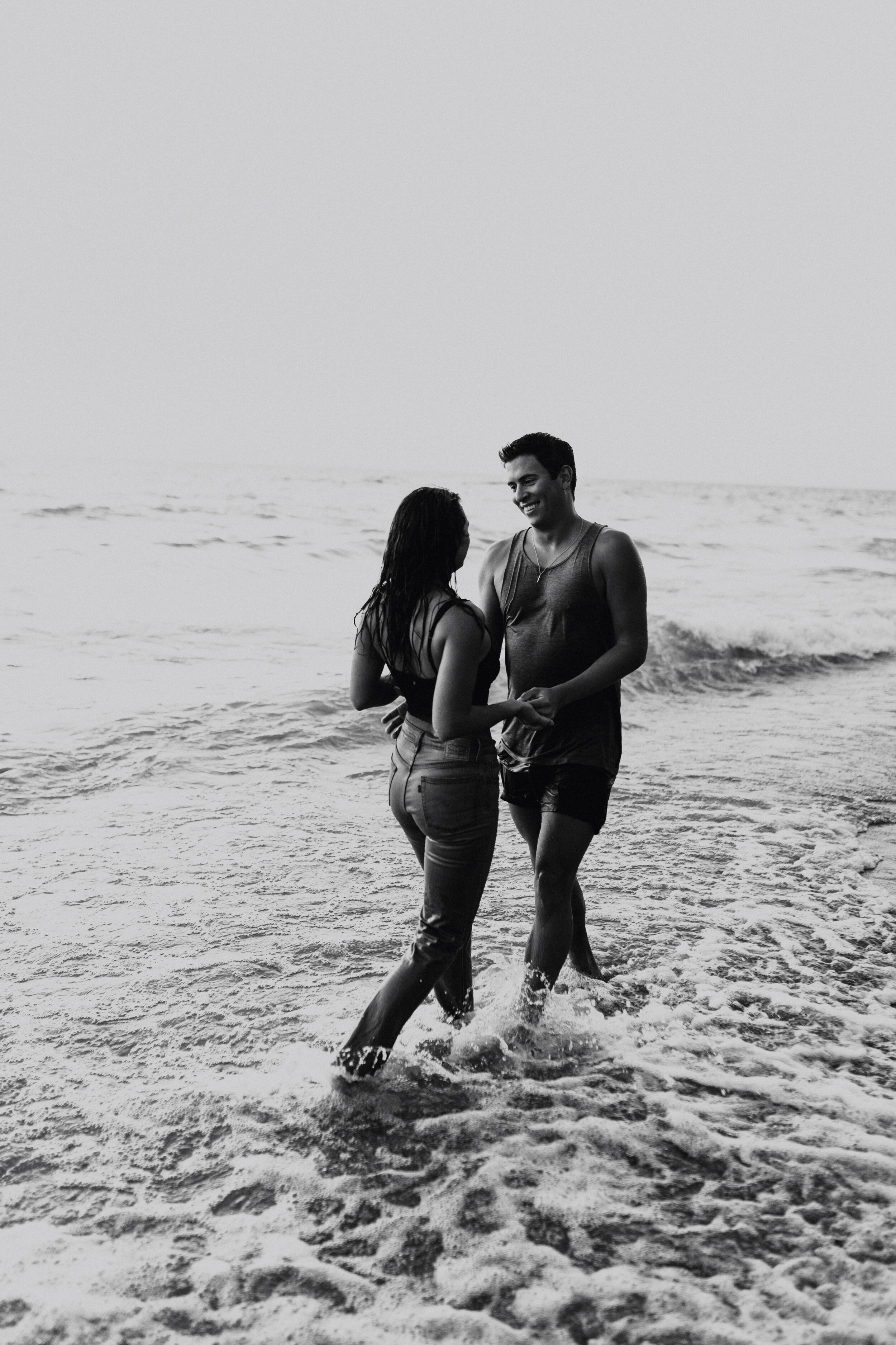 A Playful, Steamy, Romantic Beach Engagement Session | Buffalo, NY ...