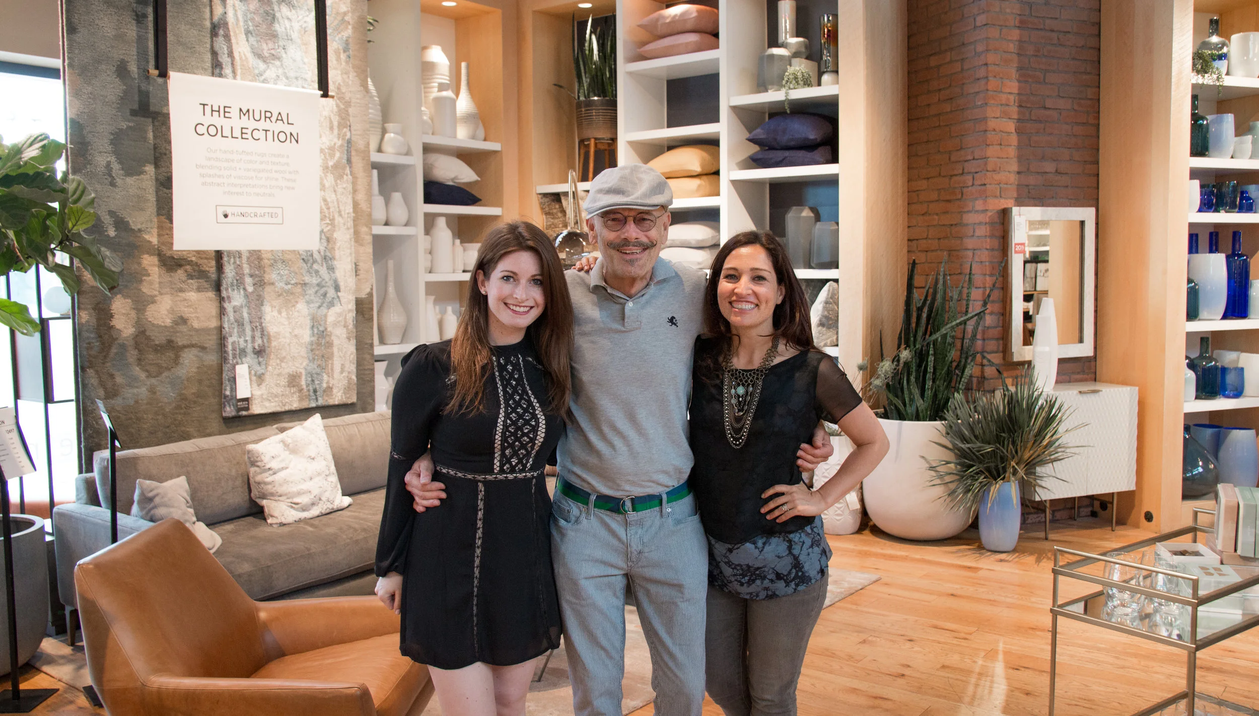 Mingling with Hudson Smith Designs and Tania Rodamilans at West Elm Lincoln Park.