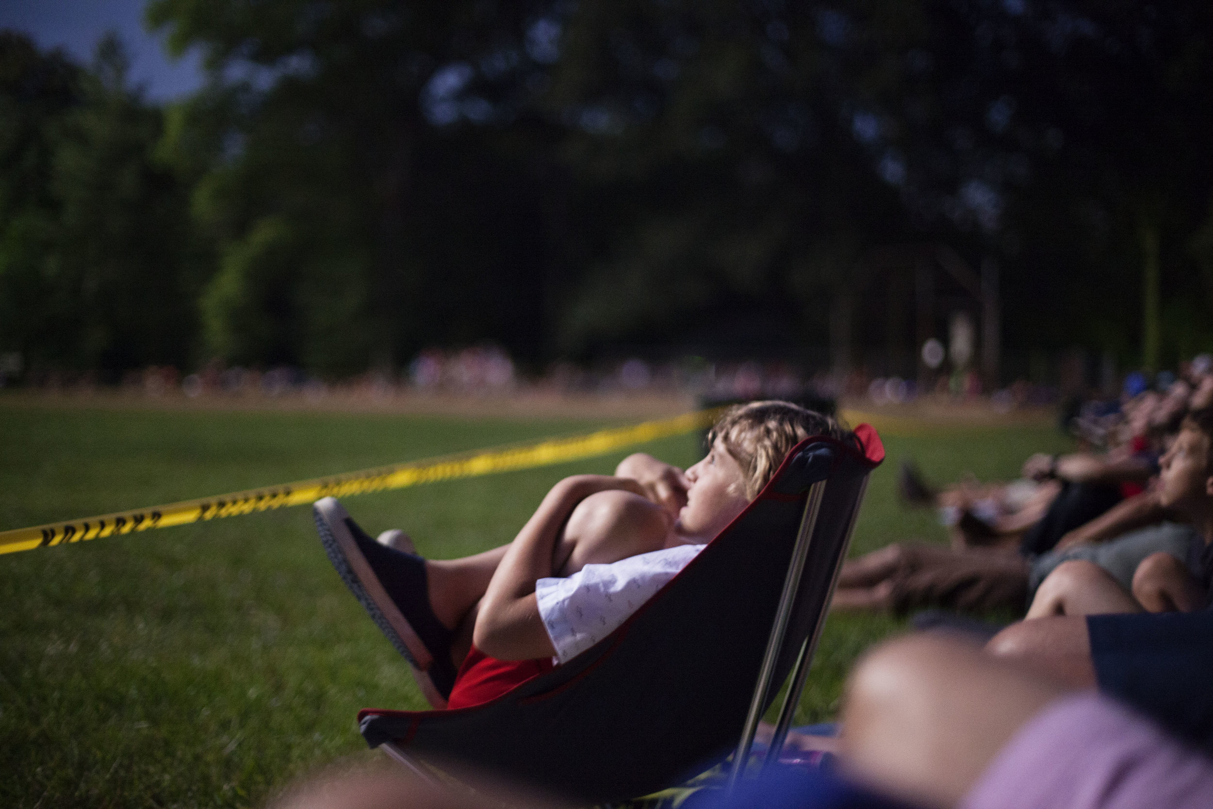 Day 36 - Jakey watching the 4th of July fireworks in Mariemont