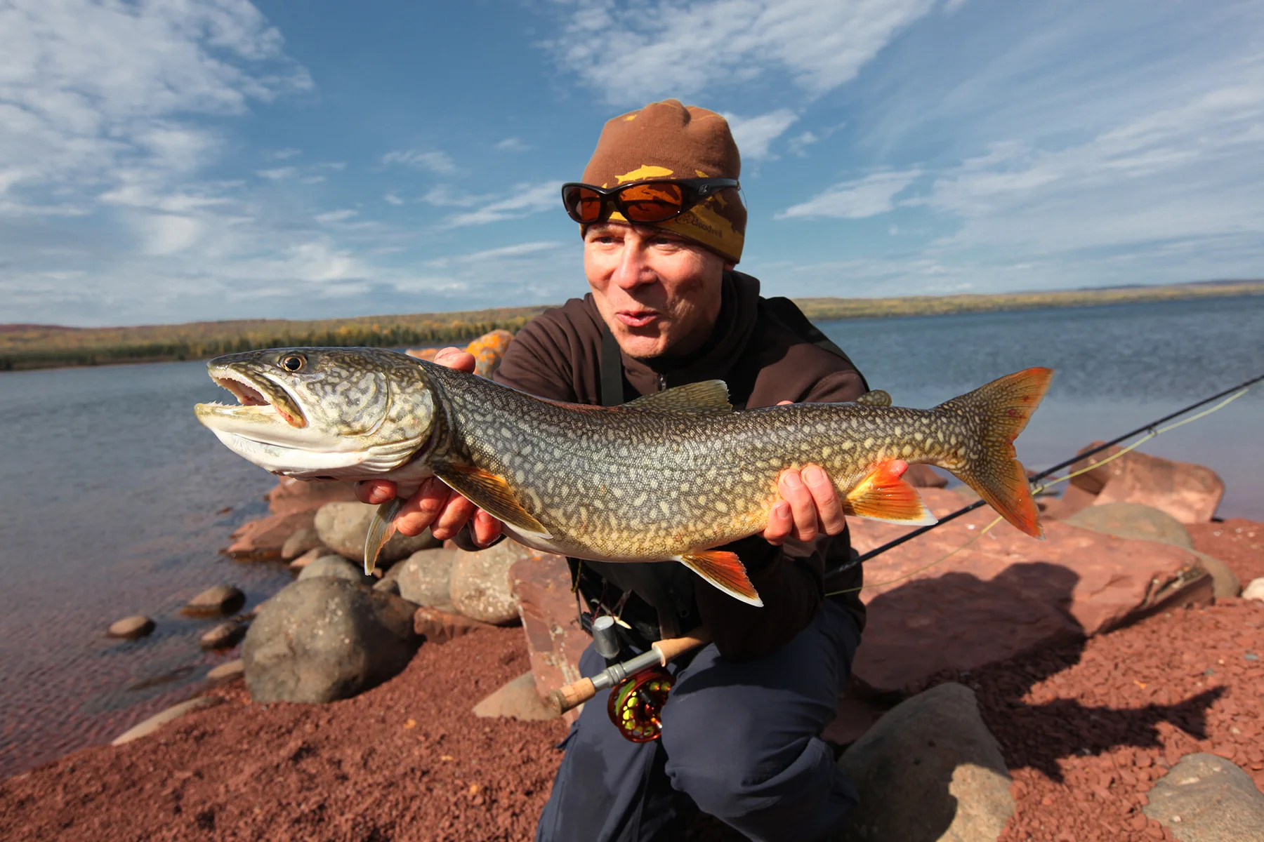 Jim and a Lake Trout