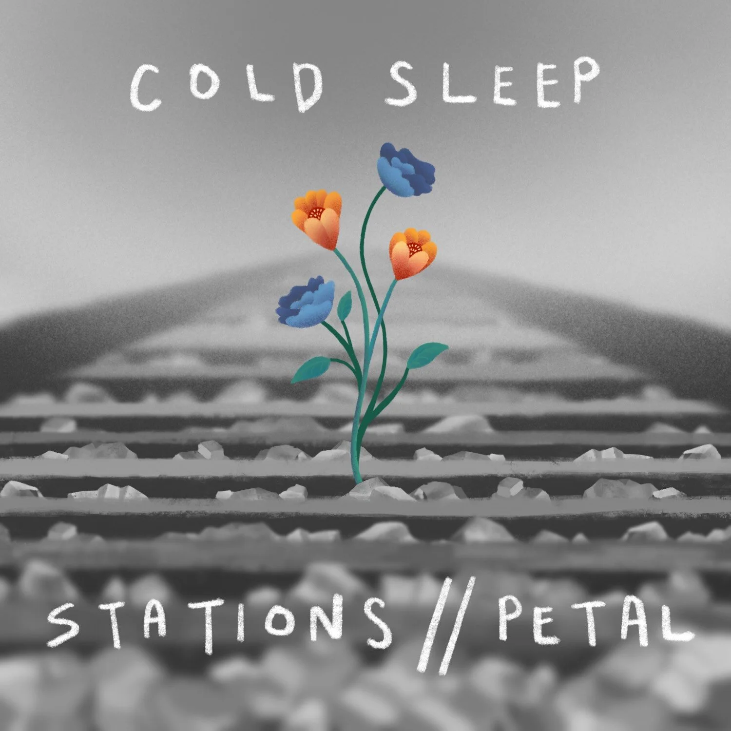 Commissioned album cover art, 2019For the band’s (Cold Sleep) double single release