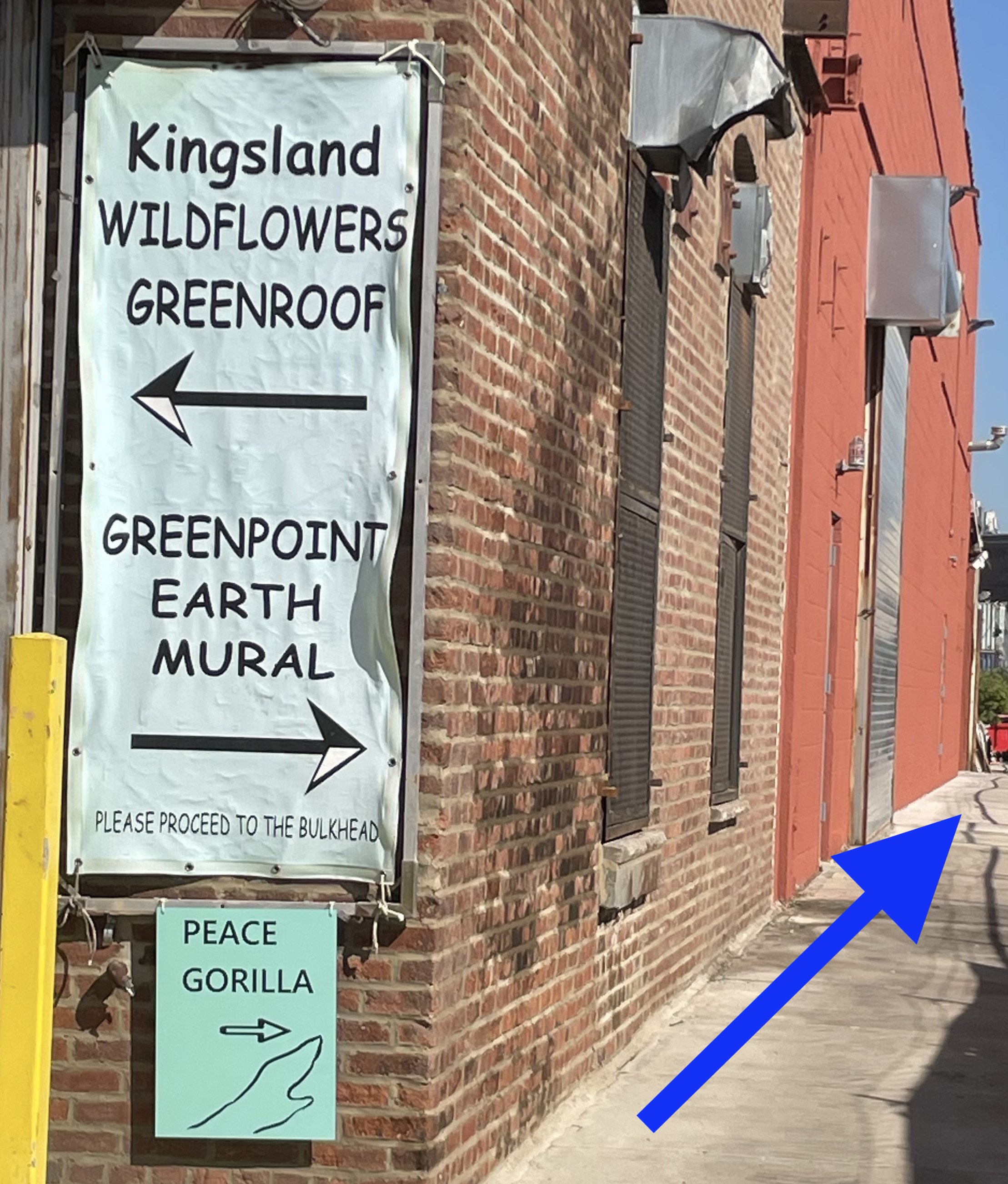 3-Directional signs to the gorilla at Kingsland.jpg