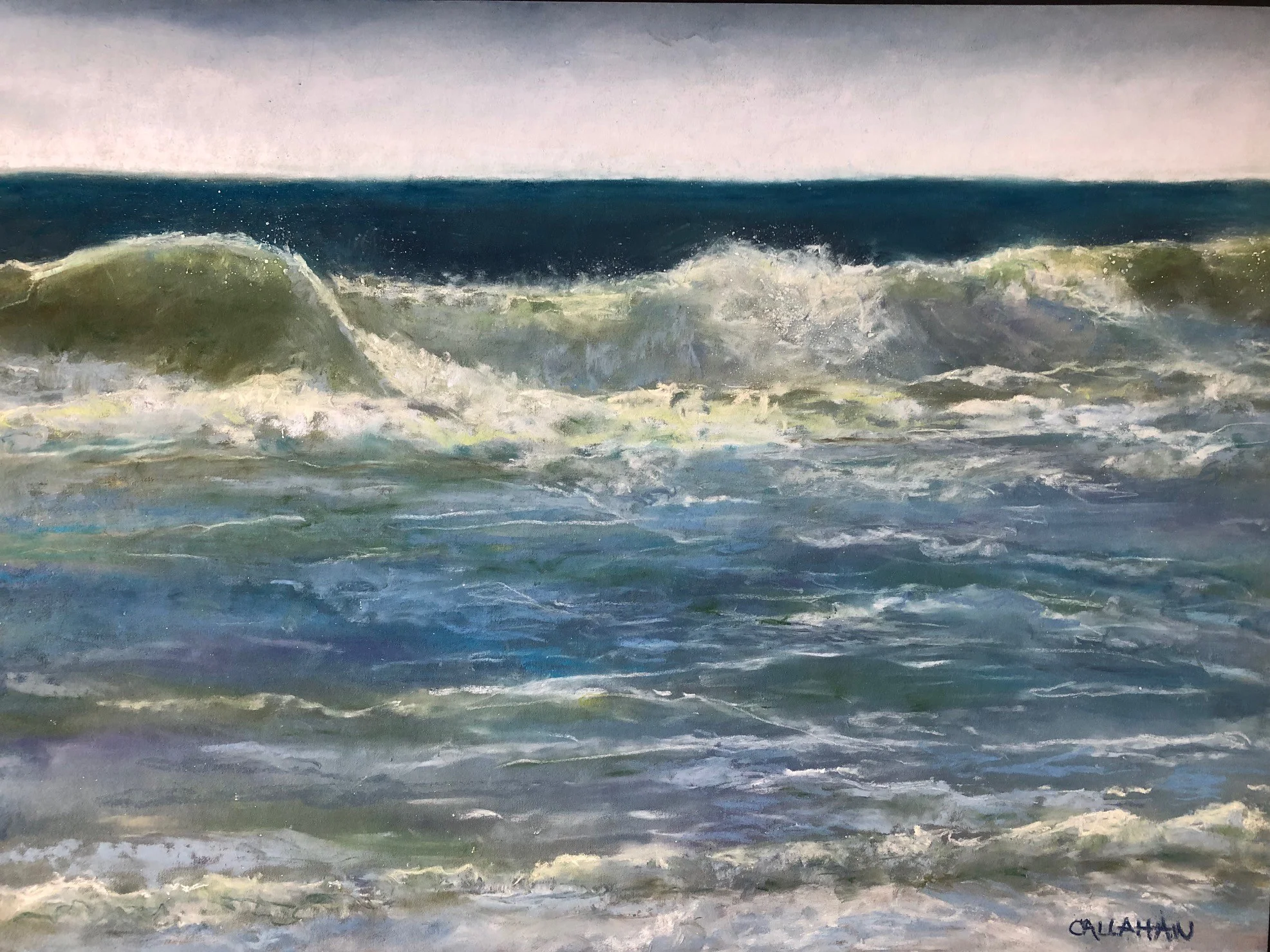 “Toss and Tumble” (Pastel) by Lorrie Callahan