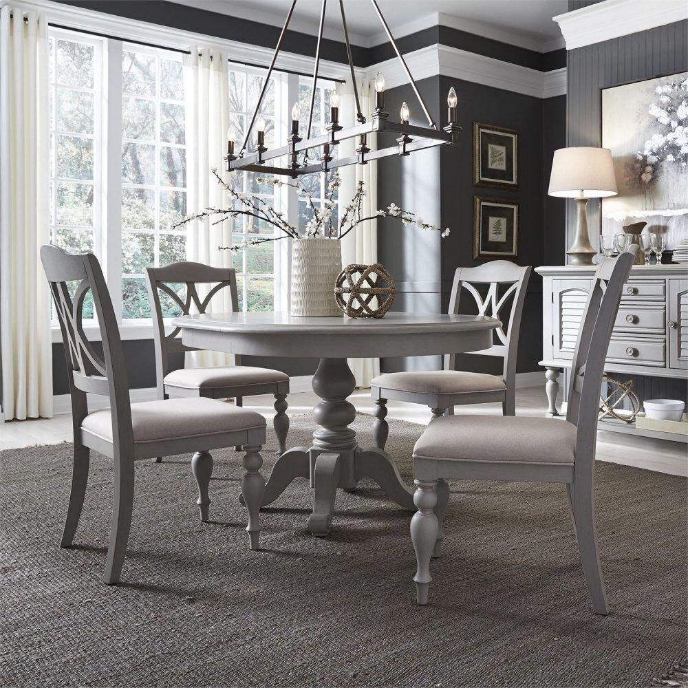 Summer House Grey Pedestal Dining Collection