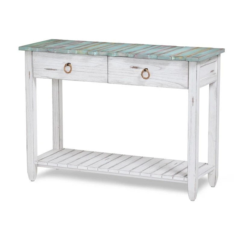 Picket Fence Console - Blue Multi