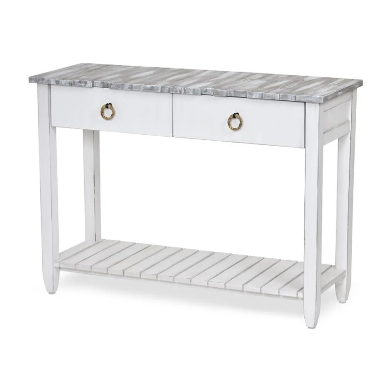Picket Fence Console - Grey