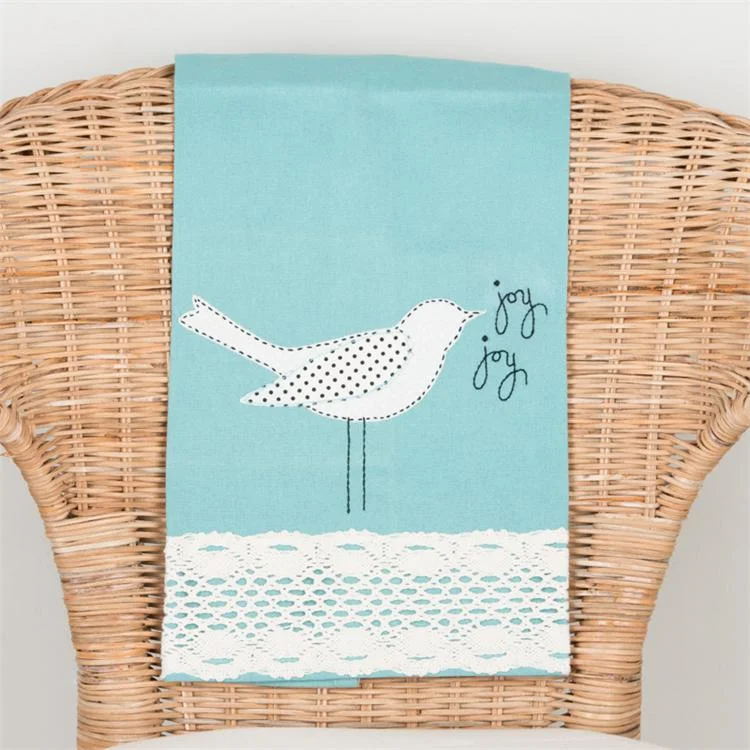 Joy Bird Blue Tea Towel