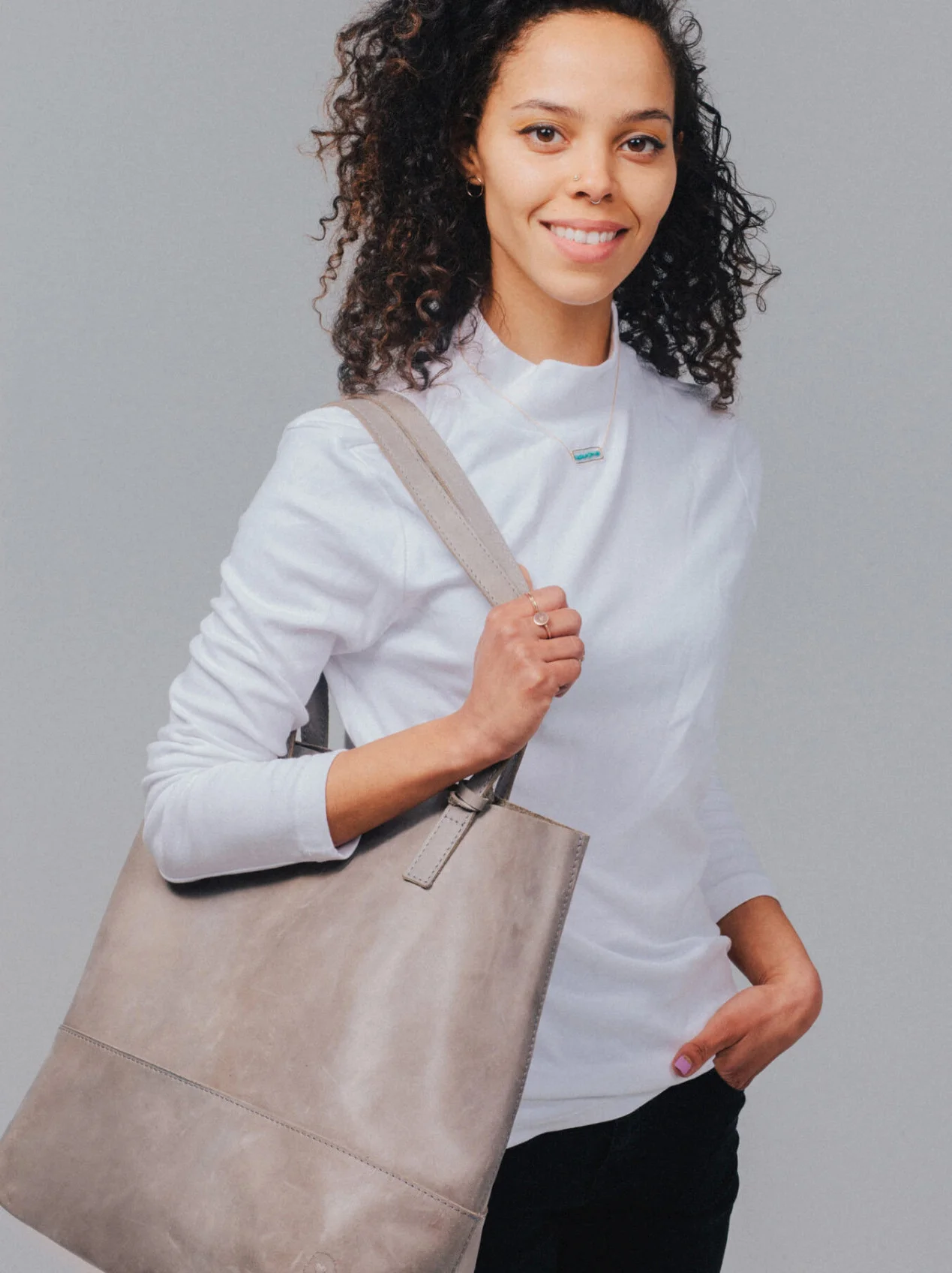 Mamuye Leather Tote