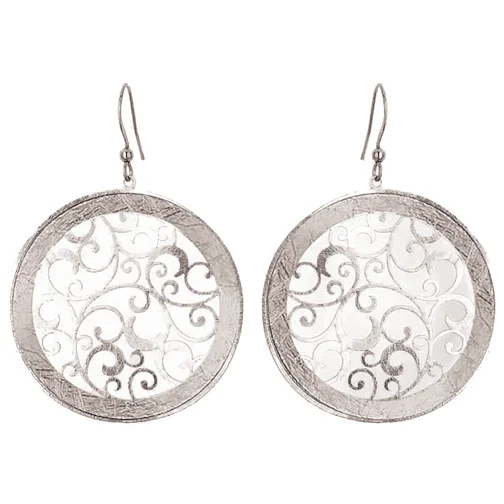 Circle Scroll Earrings