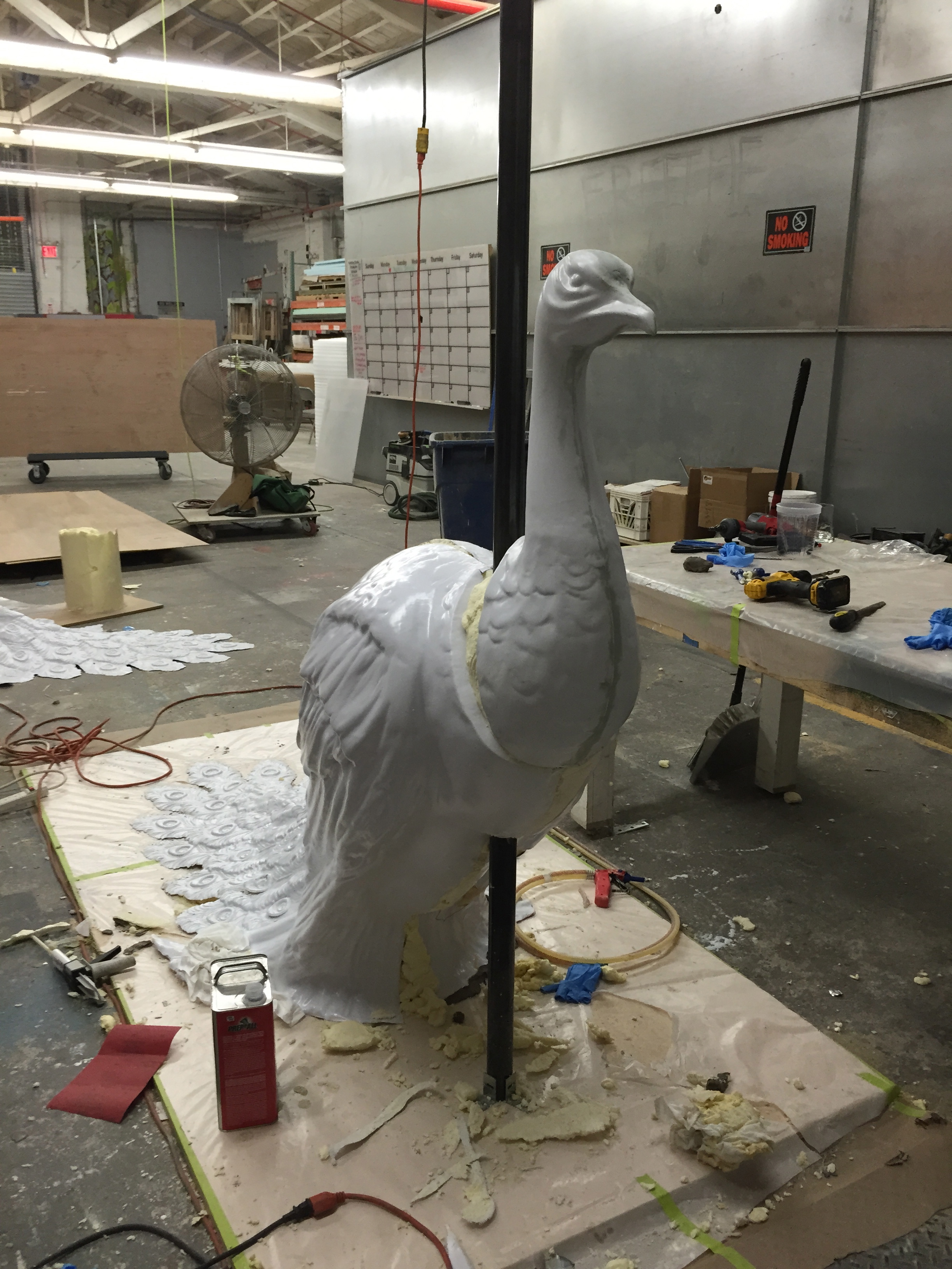 Target, in Vogue NYFW Kickoff Event 2015: Peacock Detail (Vacuformed Plastic, Expanding Foam, Wood, Steel)