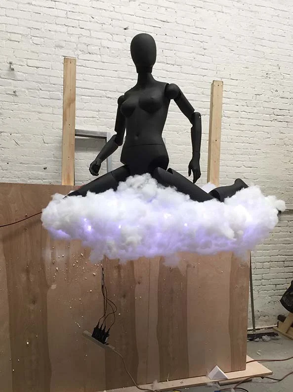 Saks Fifth Avenue Holiday Windows 2015: Roman Colosseum Cloud (Wood, Foam; 60"x18"x20")