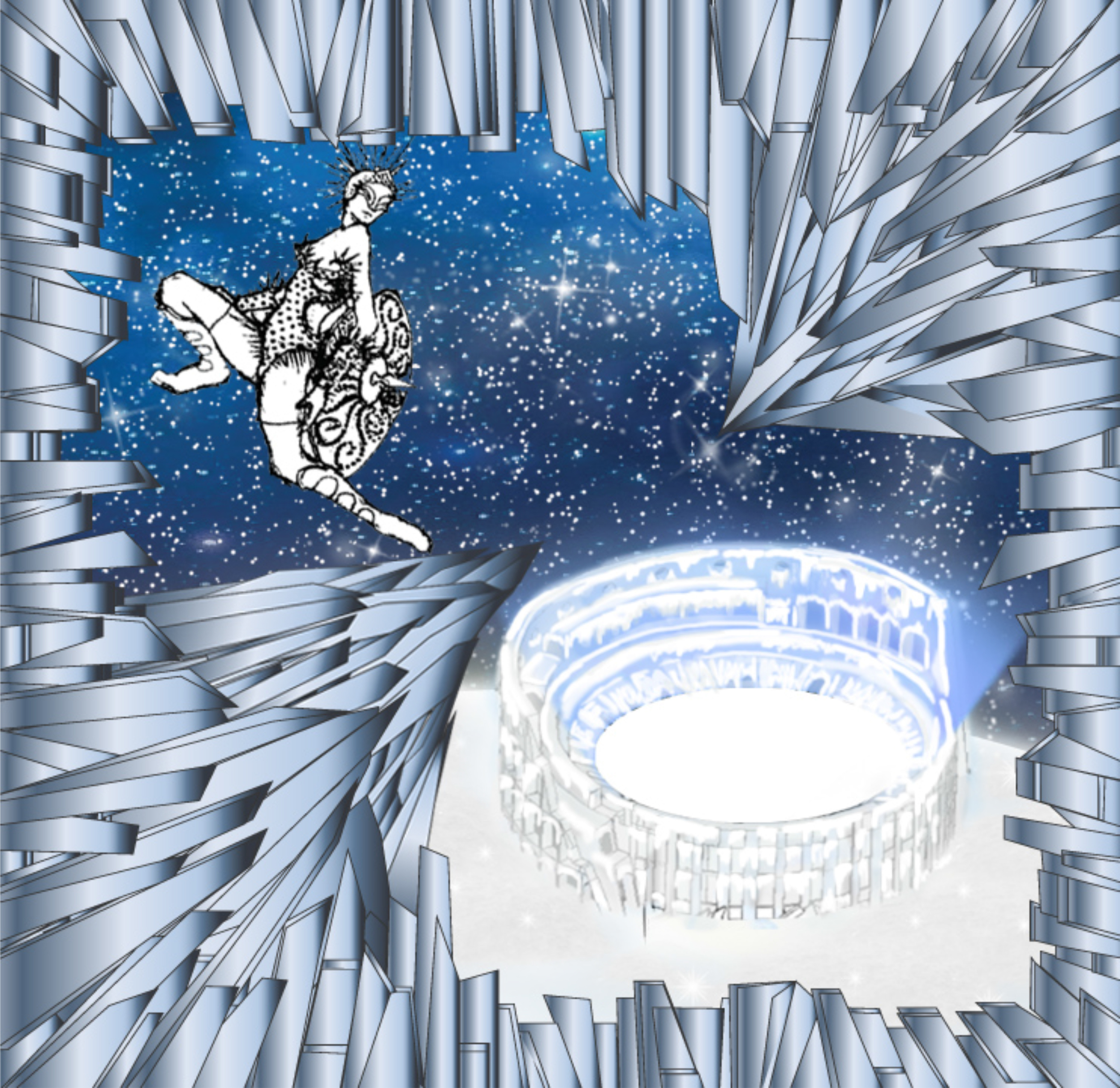 Saks Fifth Avenue Holiday Windows 2015: The Ice Cold Colosseum (Sketch, Courtesy of Just So)