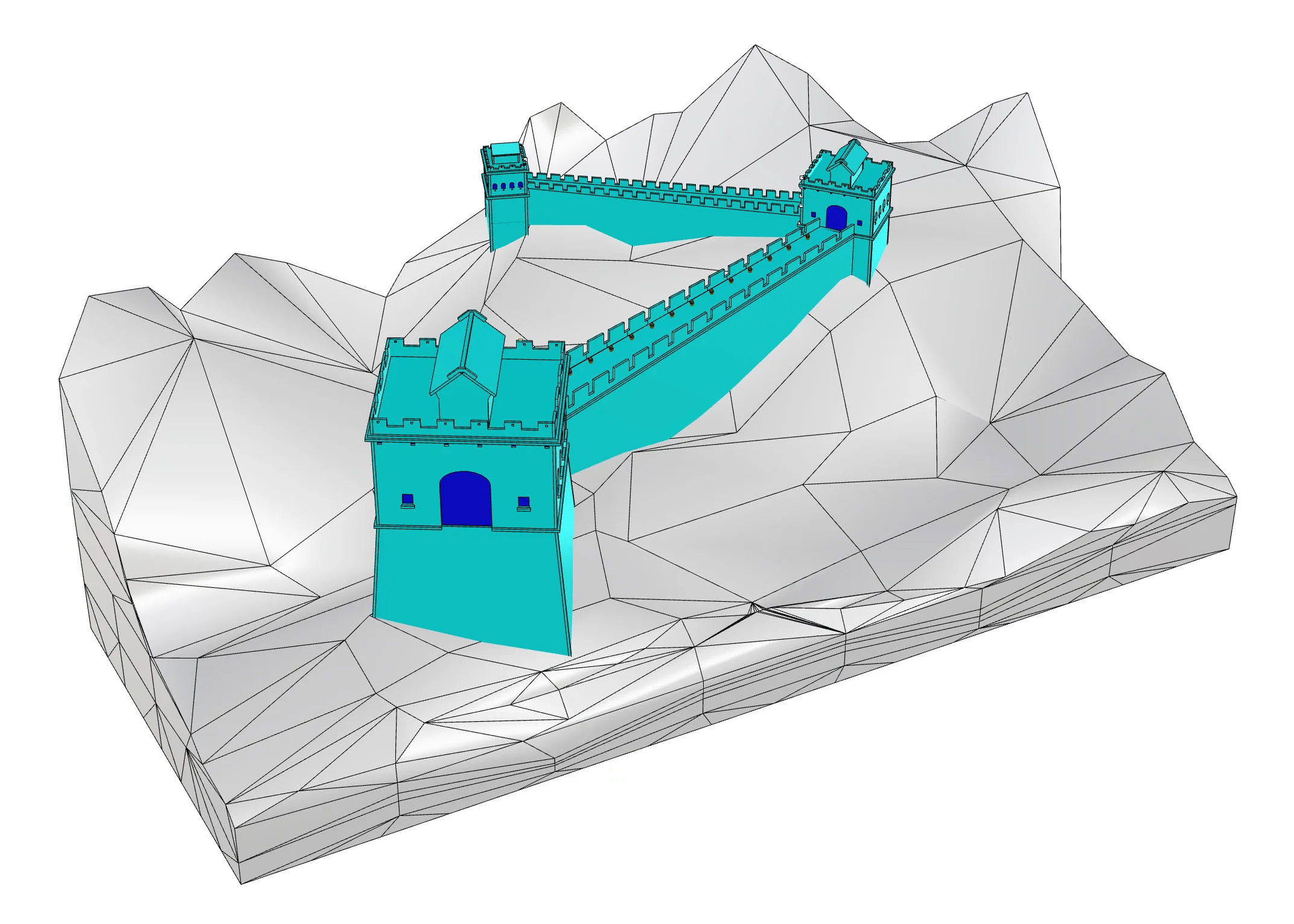Saks Fifth Avenue Holiday Windows 2015: The Great Wall of China (Virtual Model Floor Detail)