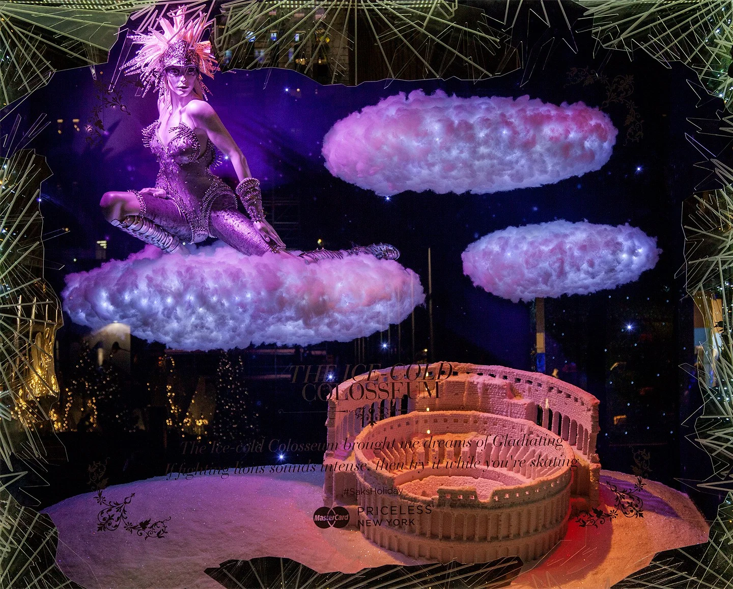 Saks Fifth Avenue Holiday Windows 2015: The Ice Cold Colosseum