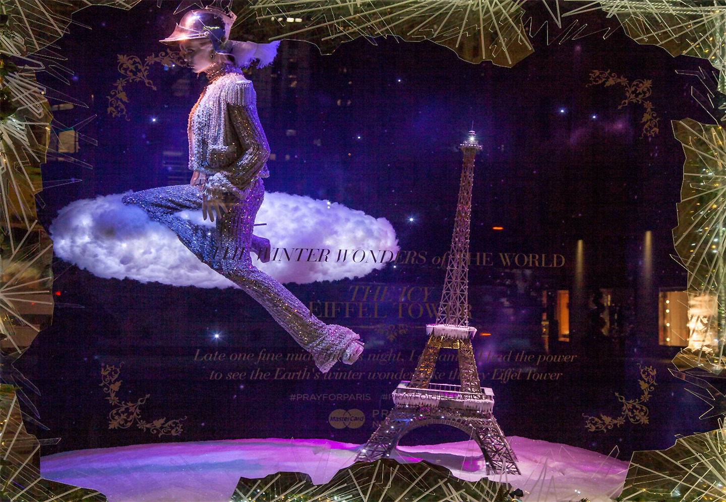 Saks Fifth Avenue Holiday Windows 2015: Eiffel Tower