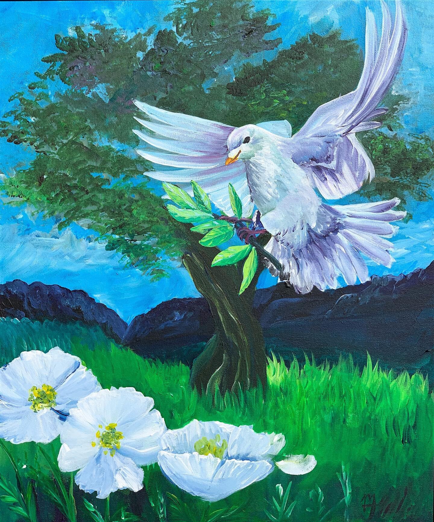 &ldquo;Peace&rdquo;
Acrylic on canvas
18x24&rdquo;

I painted this @escondidochristian during the second Encounter Room. I meant to have a sketch this time, but nothing was working! In fact, it was the kind of day where nothing was working well, for 