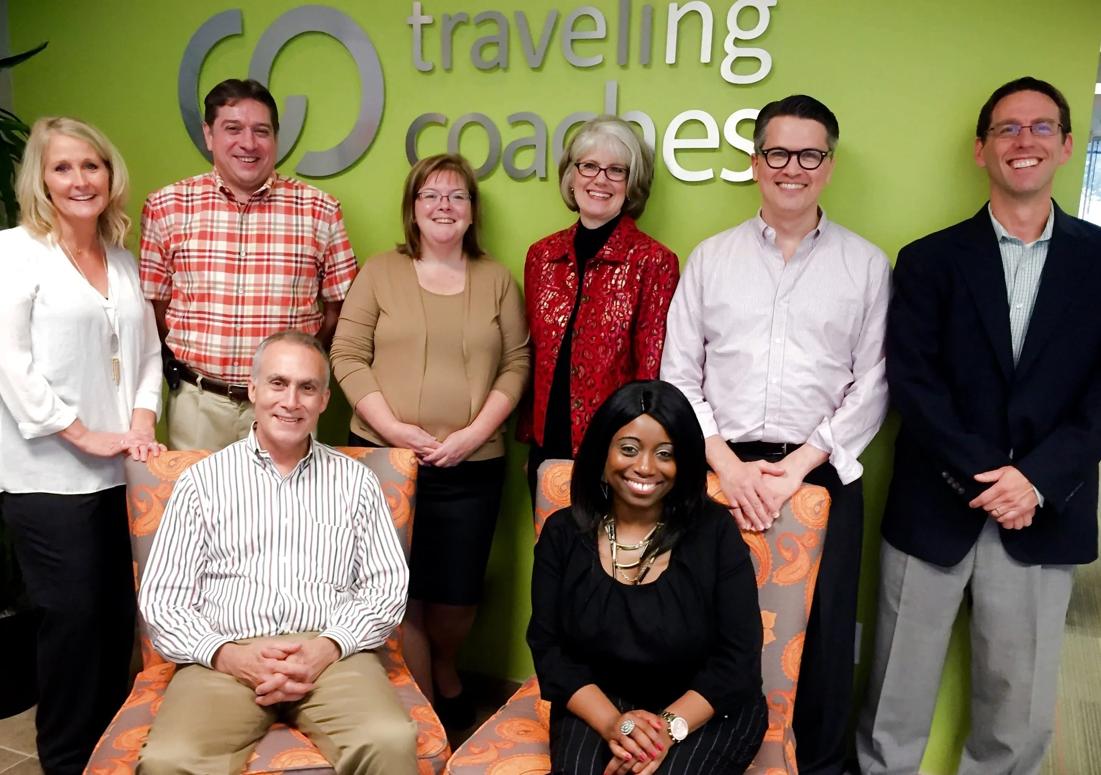 Standing : Eileen Whitaker (TC), Shannon Steen, Ann Johnson, Julie Clegg, Will Crosby, Mike Sweeney (TC) Sitting: Douglas Capozzalo, Tashika Lewis