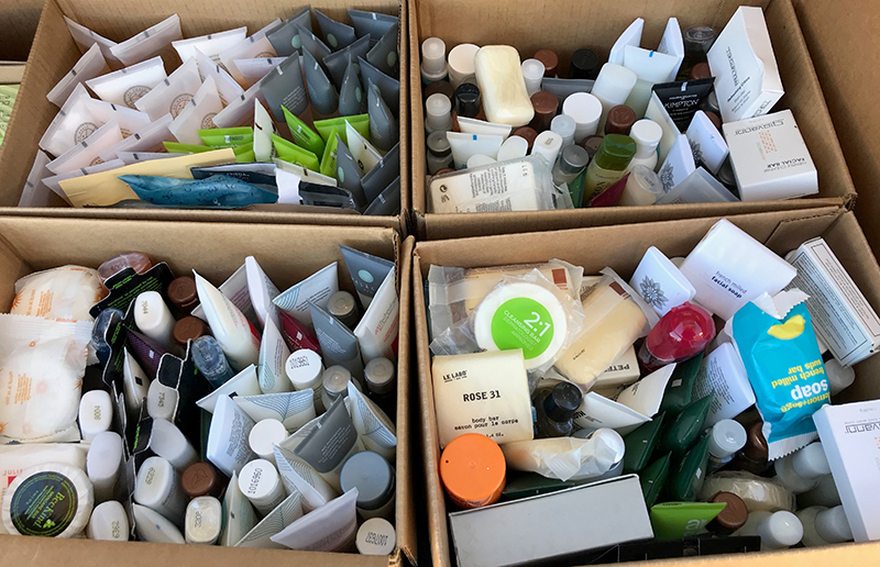 Collecting and Donating 500+ Trial Size Toiletries for North Texas Community Food Bank