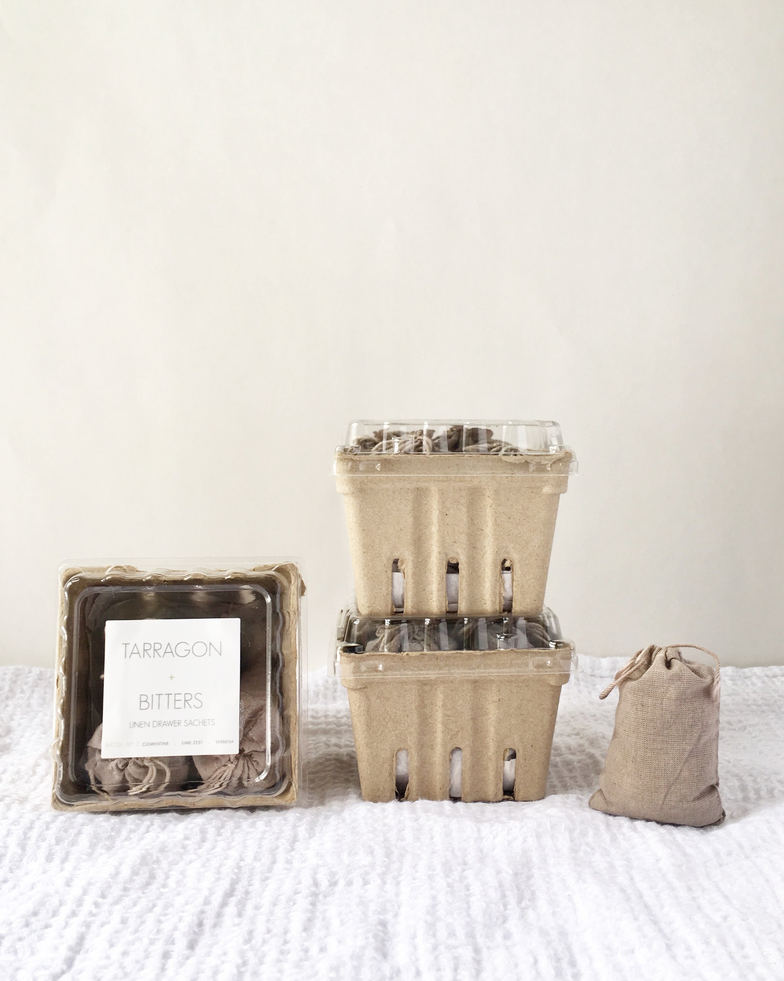 RICA bath + body Linen Drawer Sachets Tarragon + Bitters berry Basket stack.JPG