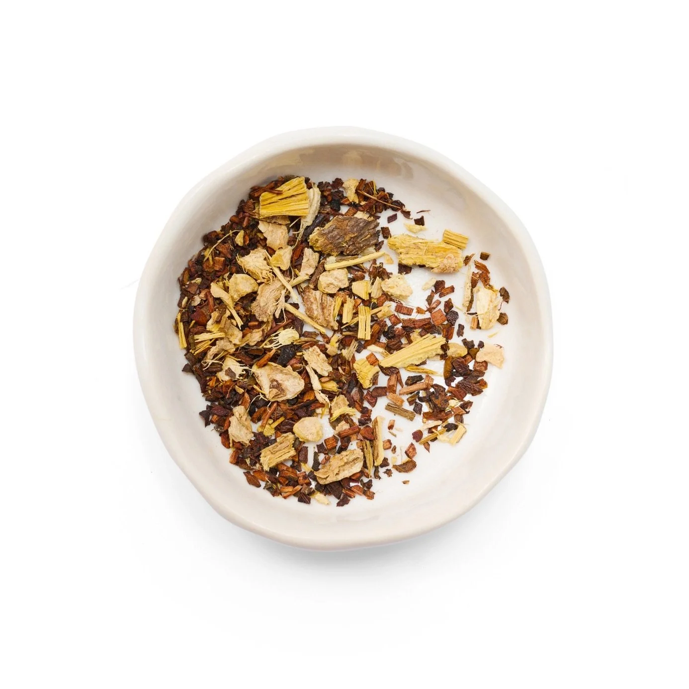 Loose Leaf Dance in Yellow Herbal Tea