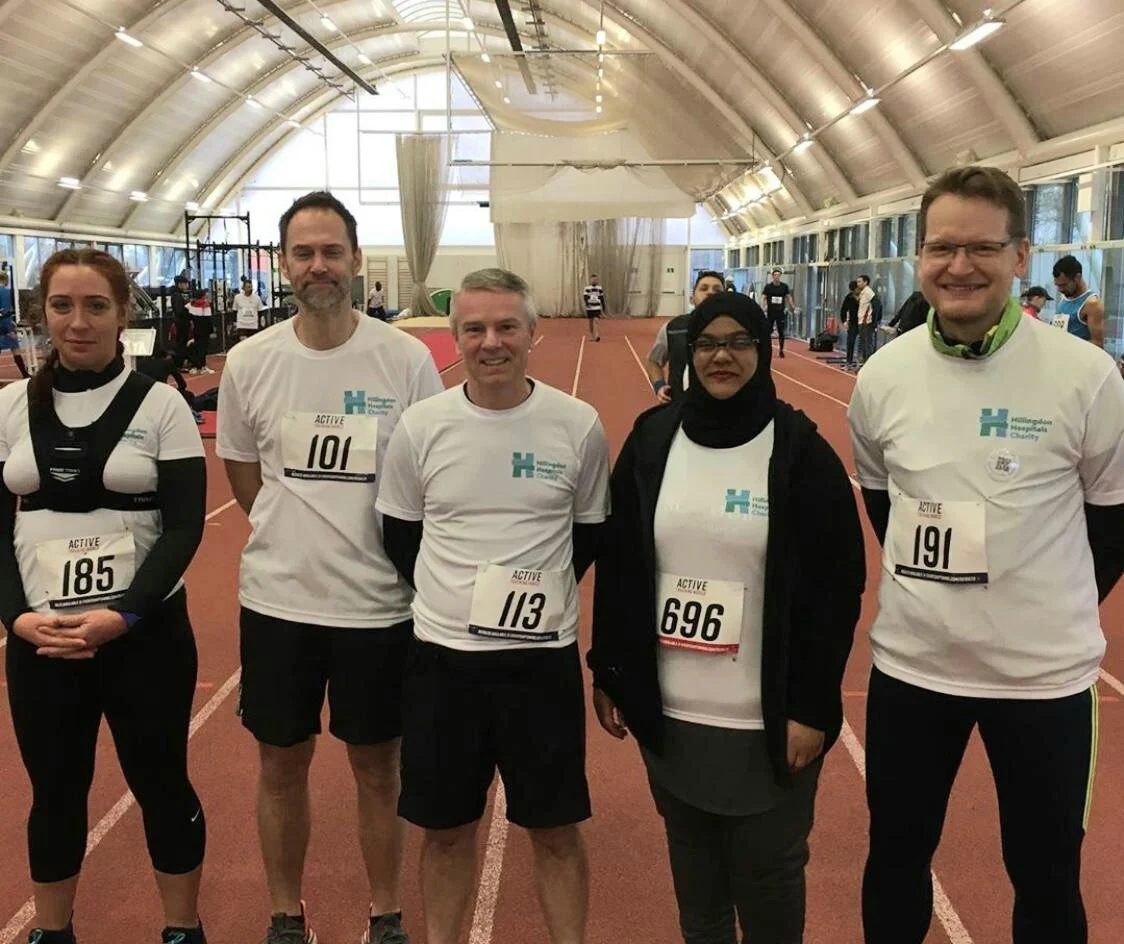 This was our half marathon running team.