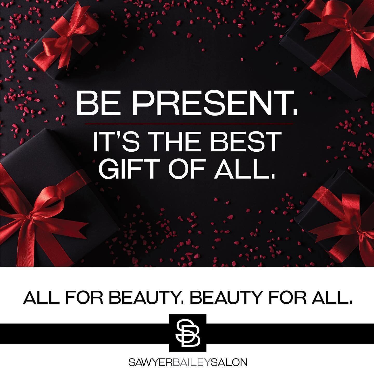 In the midst of it all, we offer this friendly reminder. ❤️ Merry Christmas from our salon family to yours!