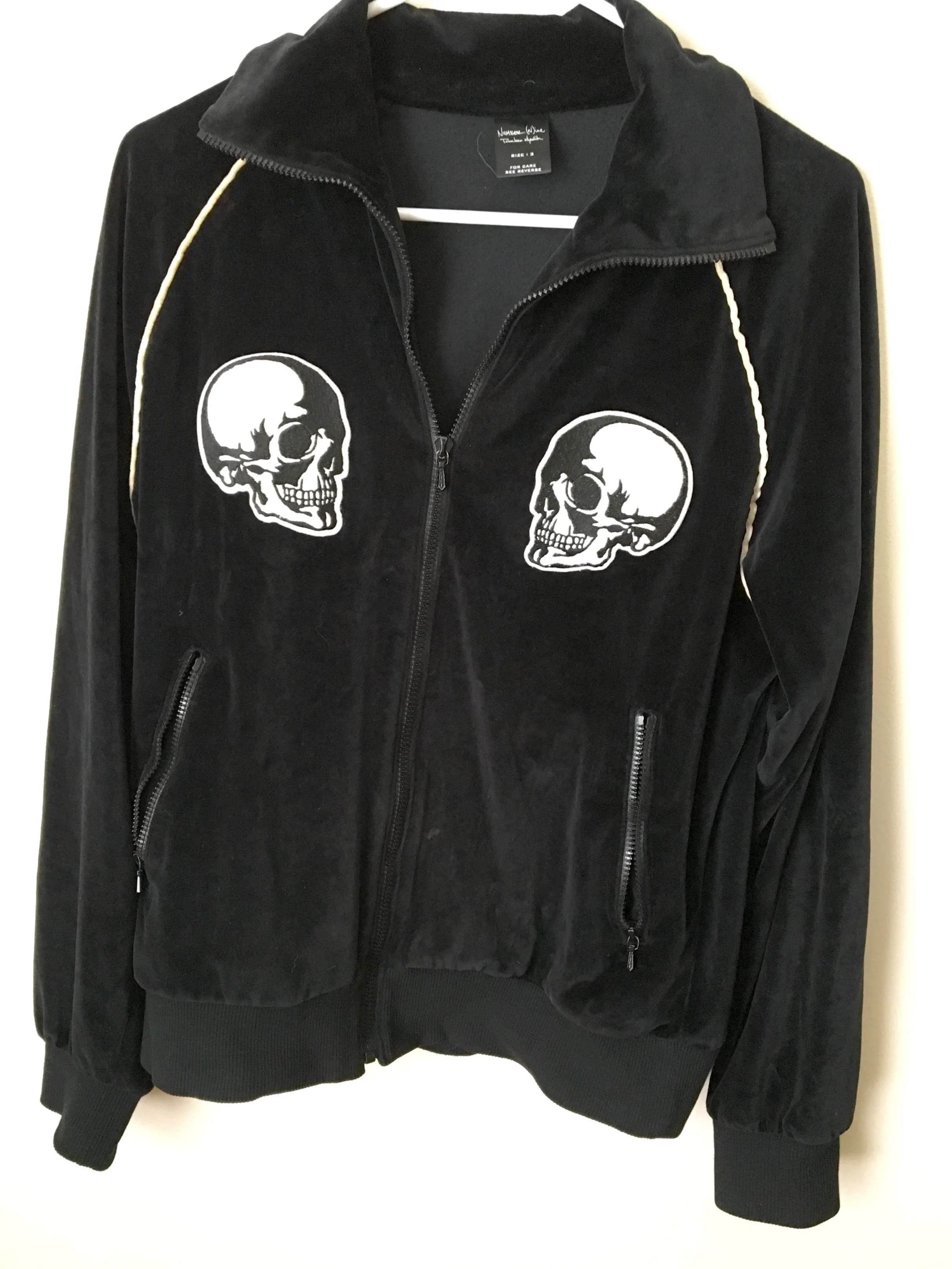ジャケット・アウター HAIGHT New School Skull Velour Jacket HAIGHT New School Skull Velour Jacket L